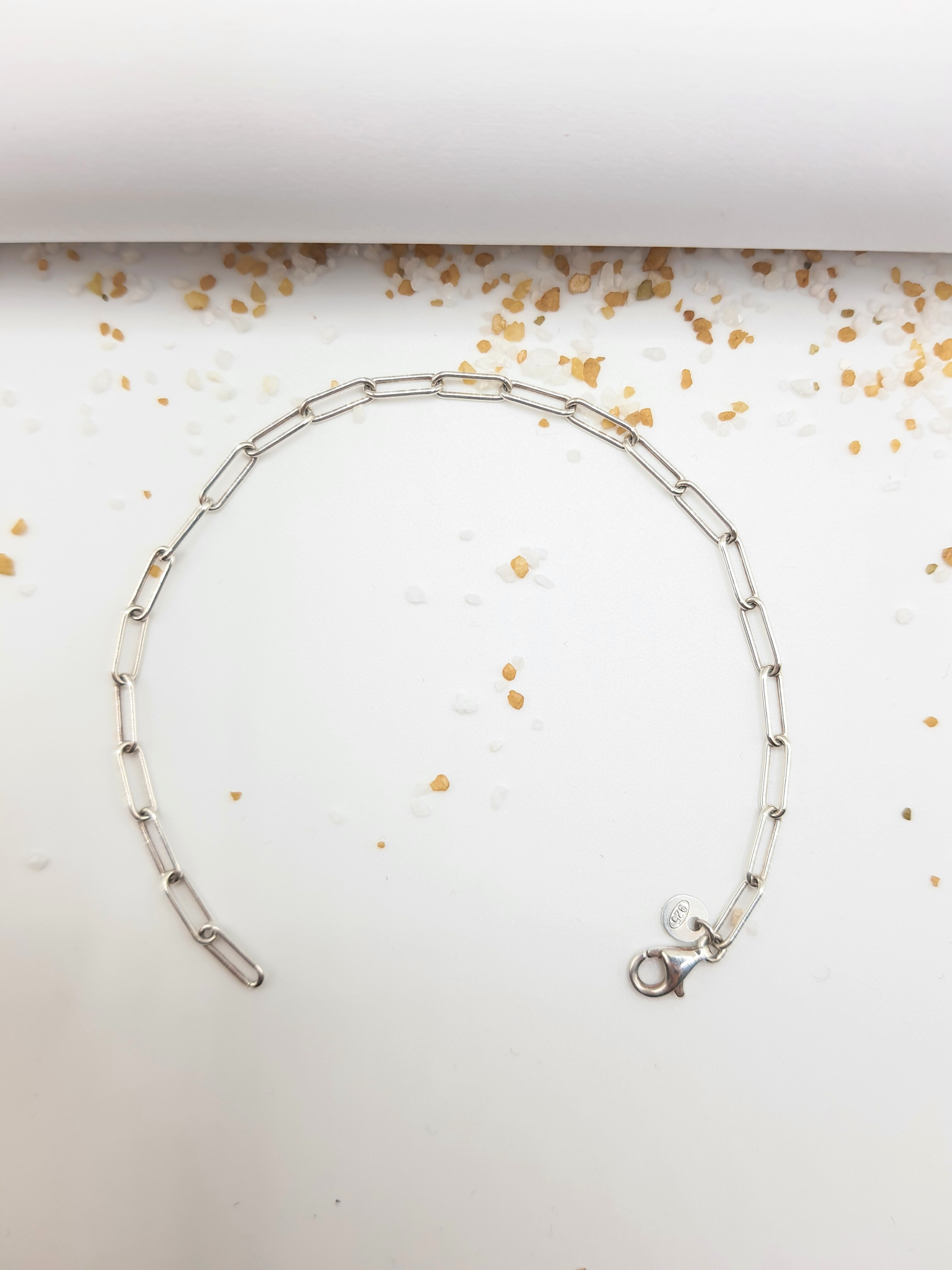 Rose Collection Small Chain Bracelet _Sterling Silver B002