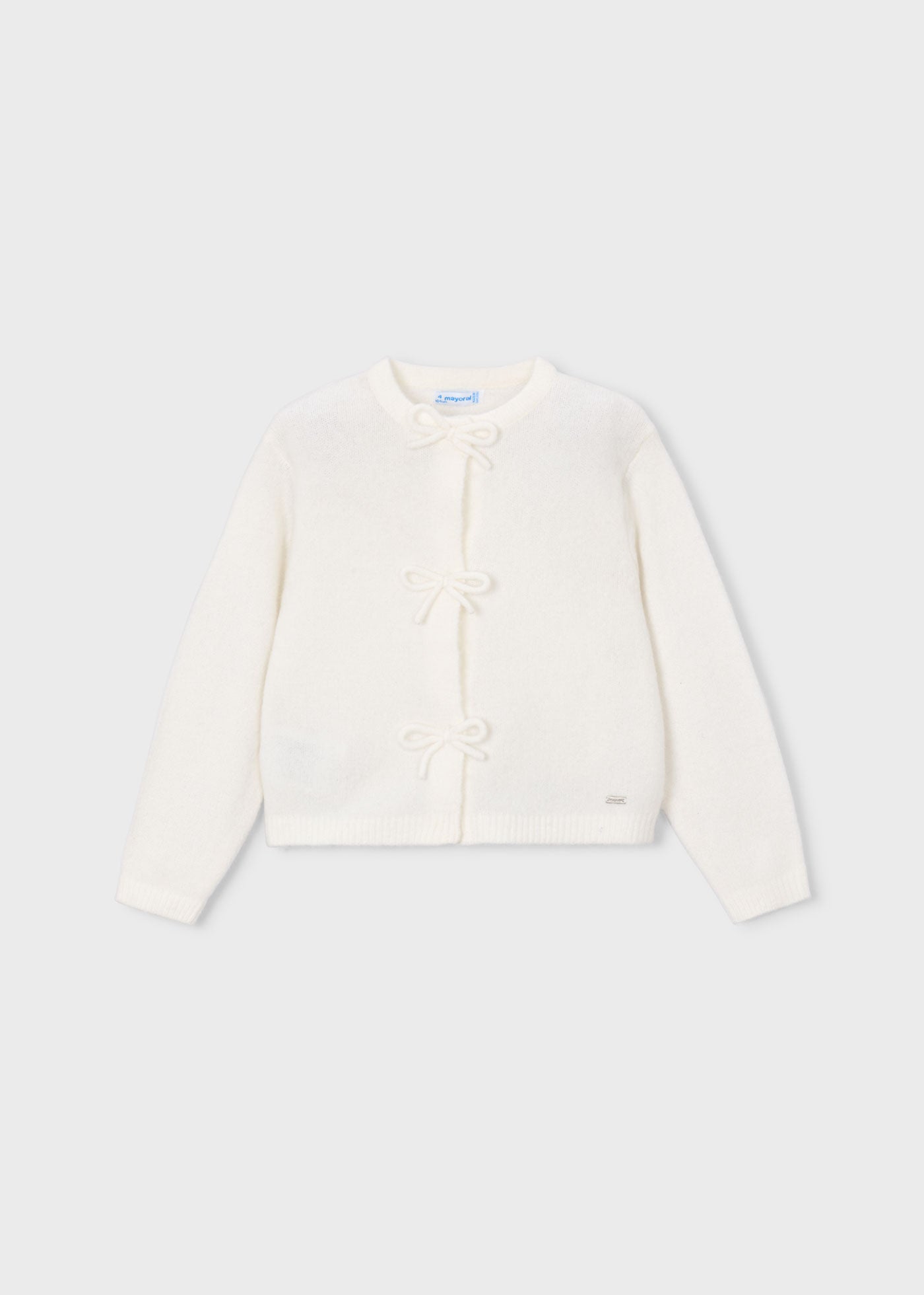 Mayoral Girls Knit Bow Cardigan