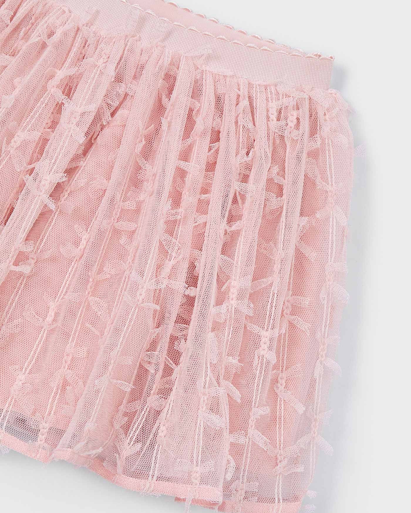 Mayoral Girls S/S Tulle Shirt & Skirt Set_ 3001Set