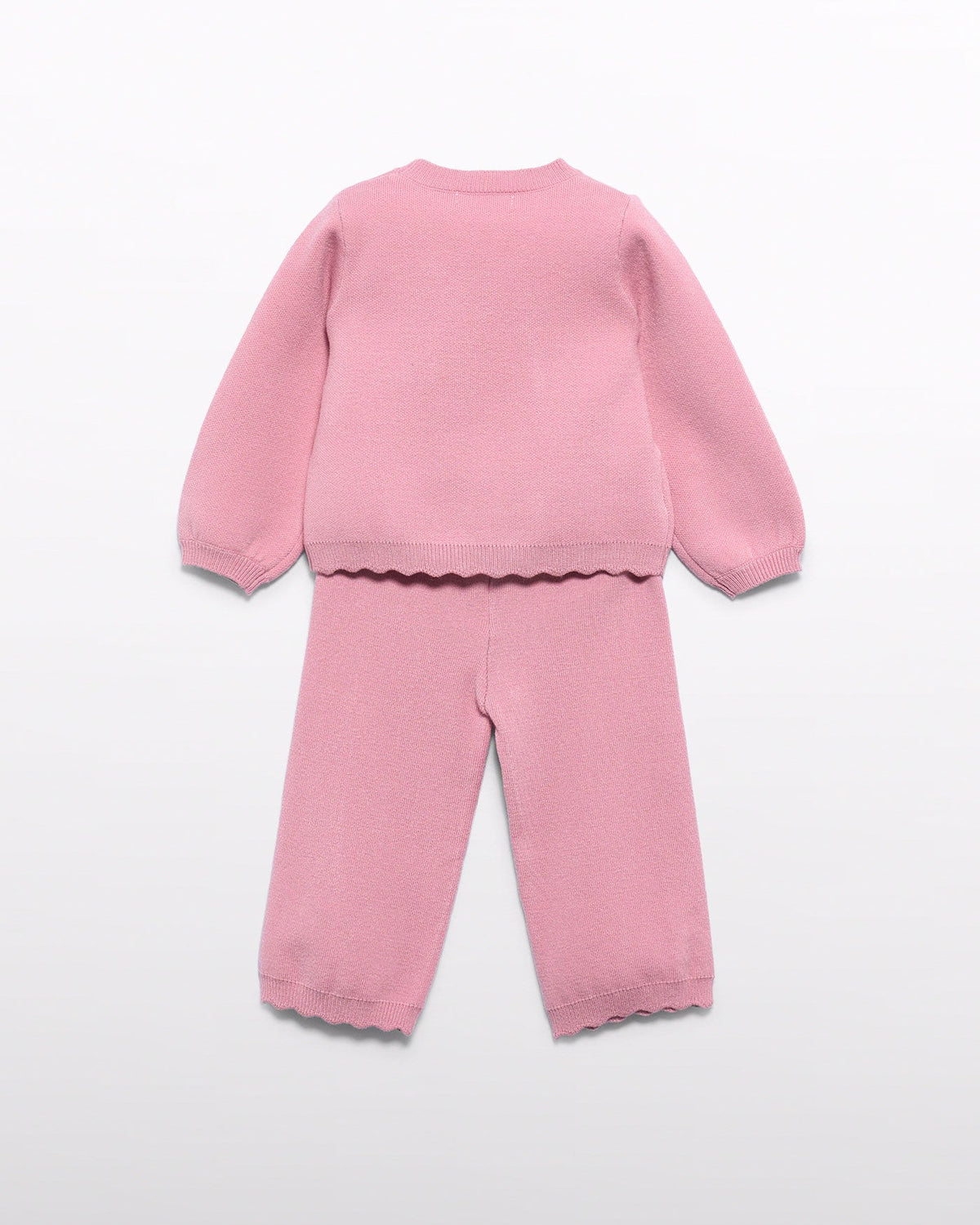 Abel & Lula Baby Girls Bow Knit Pants Set