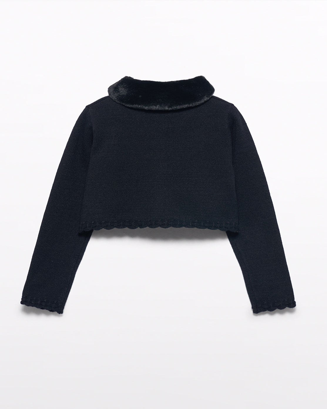 Abel & Lula Girls Fur Knit Cardigan