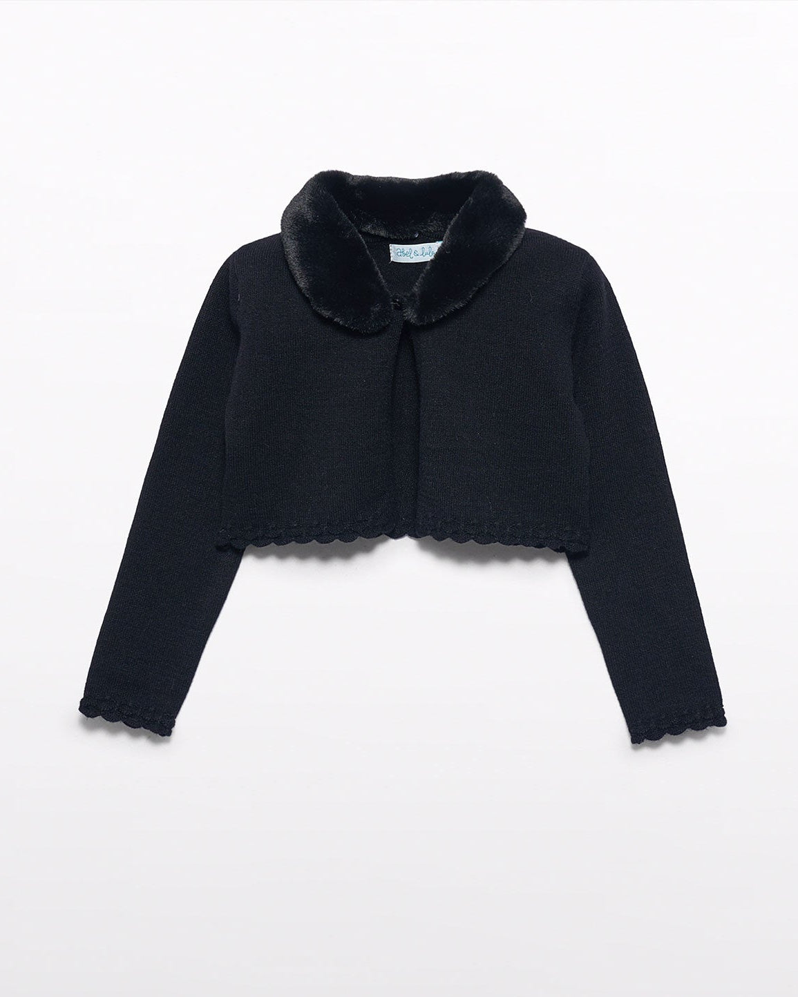 Abel & Lula Girls Fur Knit Cardigan