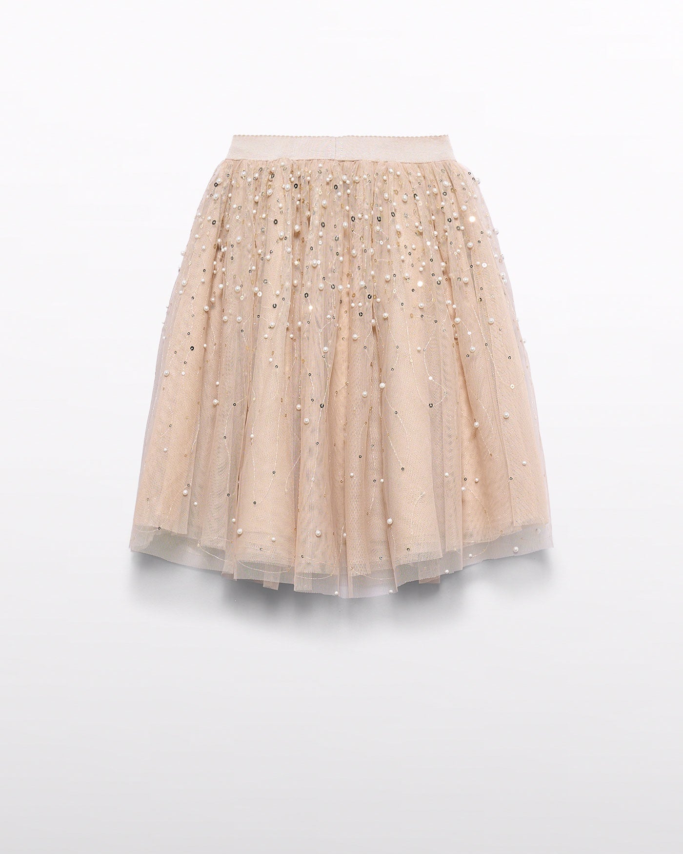 Abel & Lula Girls Midi Skirt with Pearls