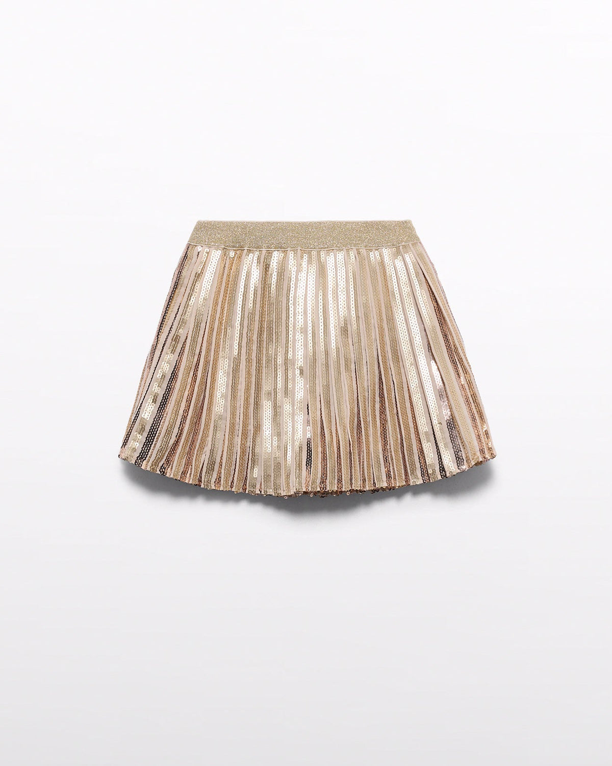 Abel & Lula Girls Pleated Sequin Skirt