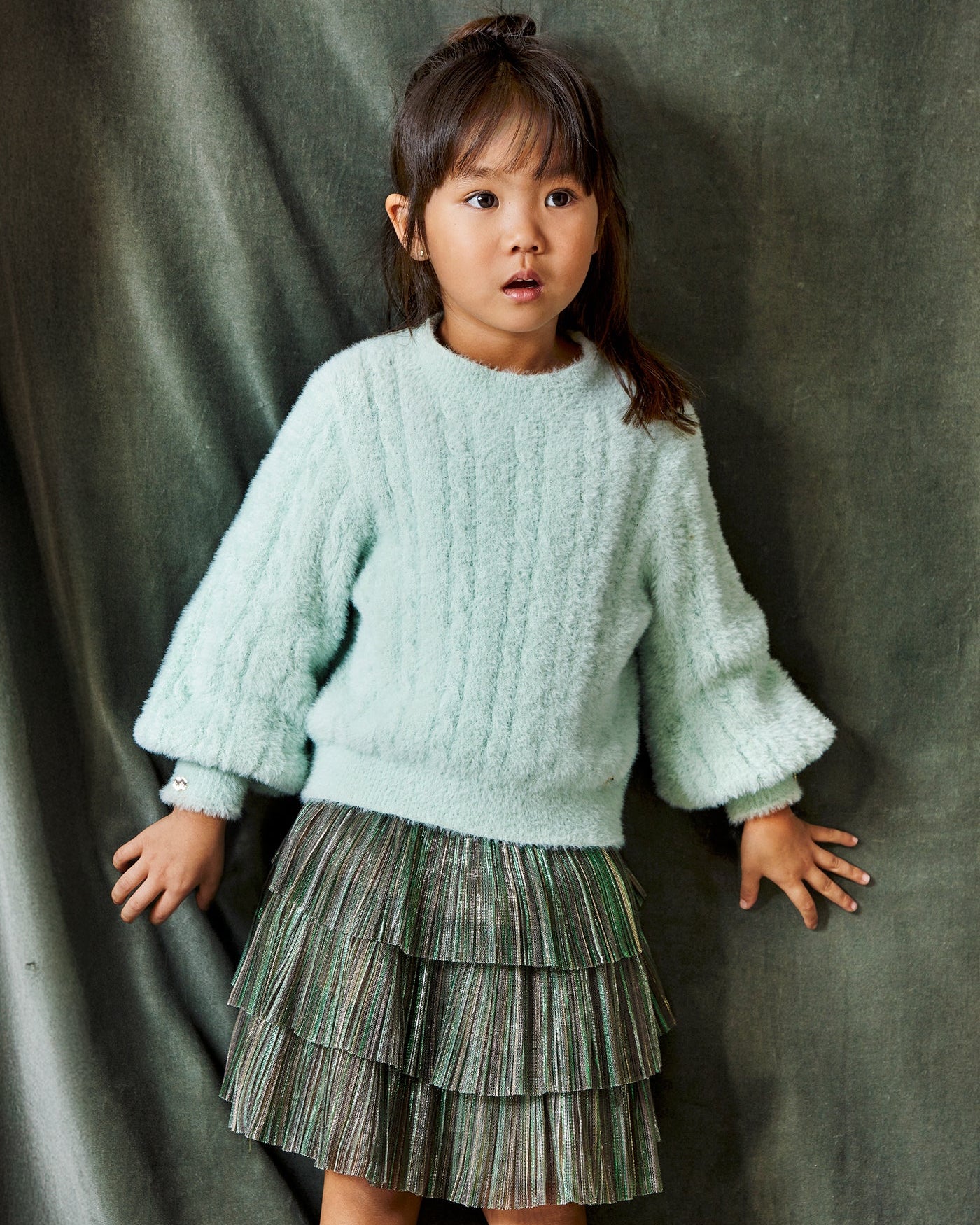 Abel & Lula Girls Pleated Skirt