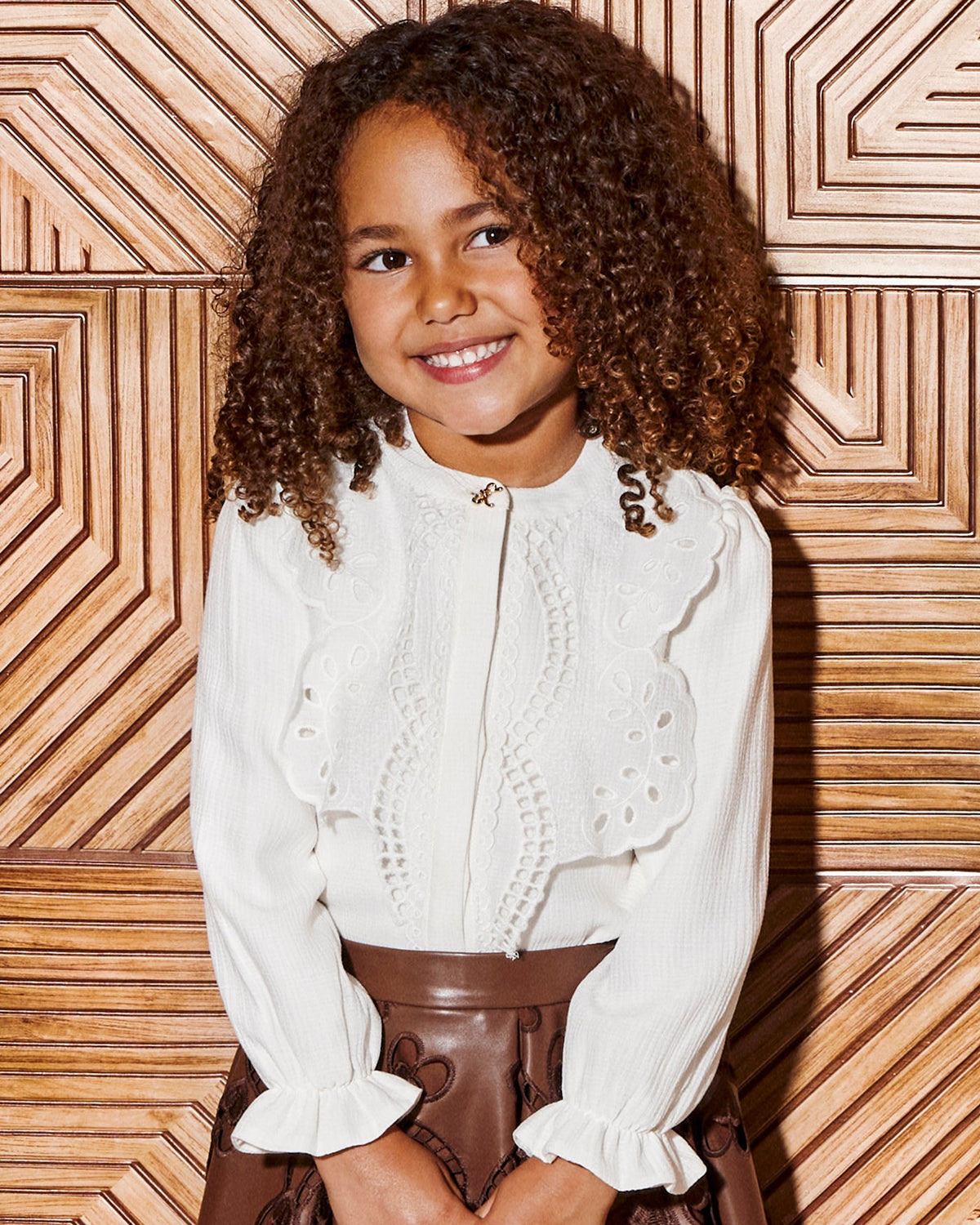 Abel & Lula Girls Ruffle Blouse
