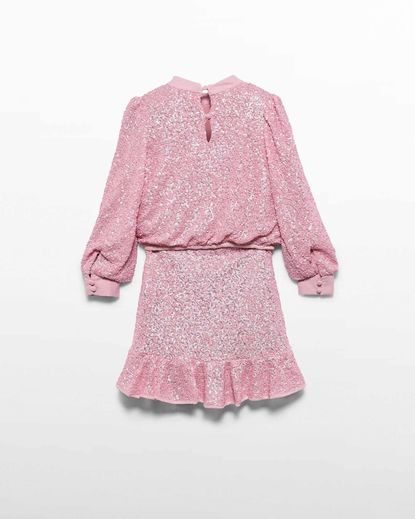 Abel & Lula Girls Sequin Skirt Set blush