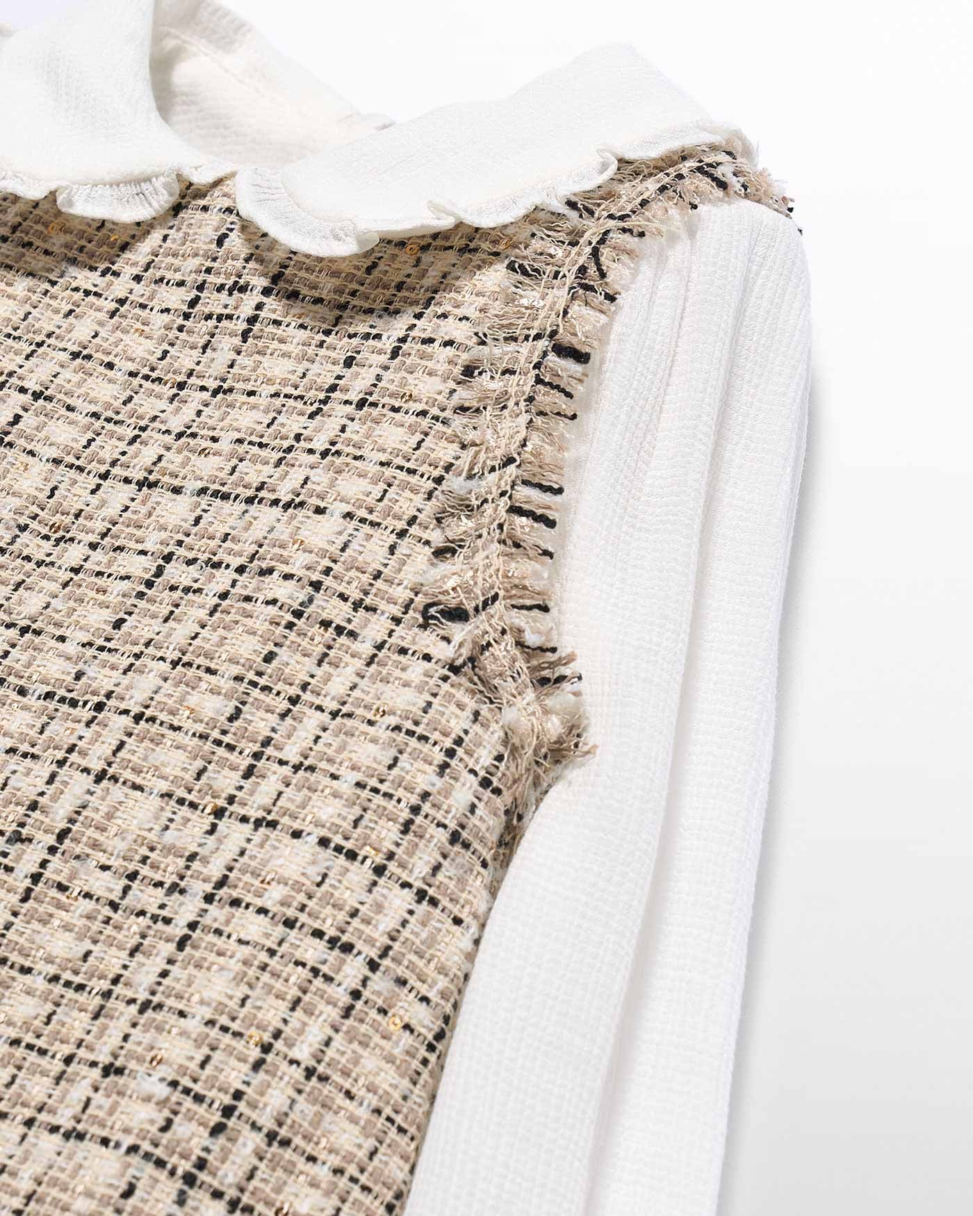 Abel & Lula Girls Tweed Dress