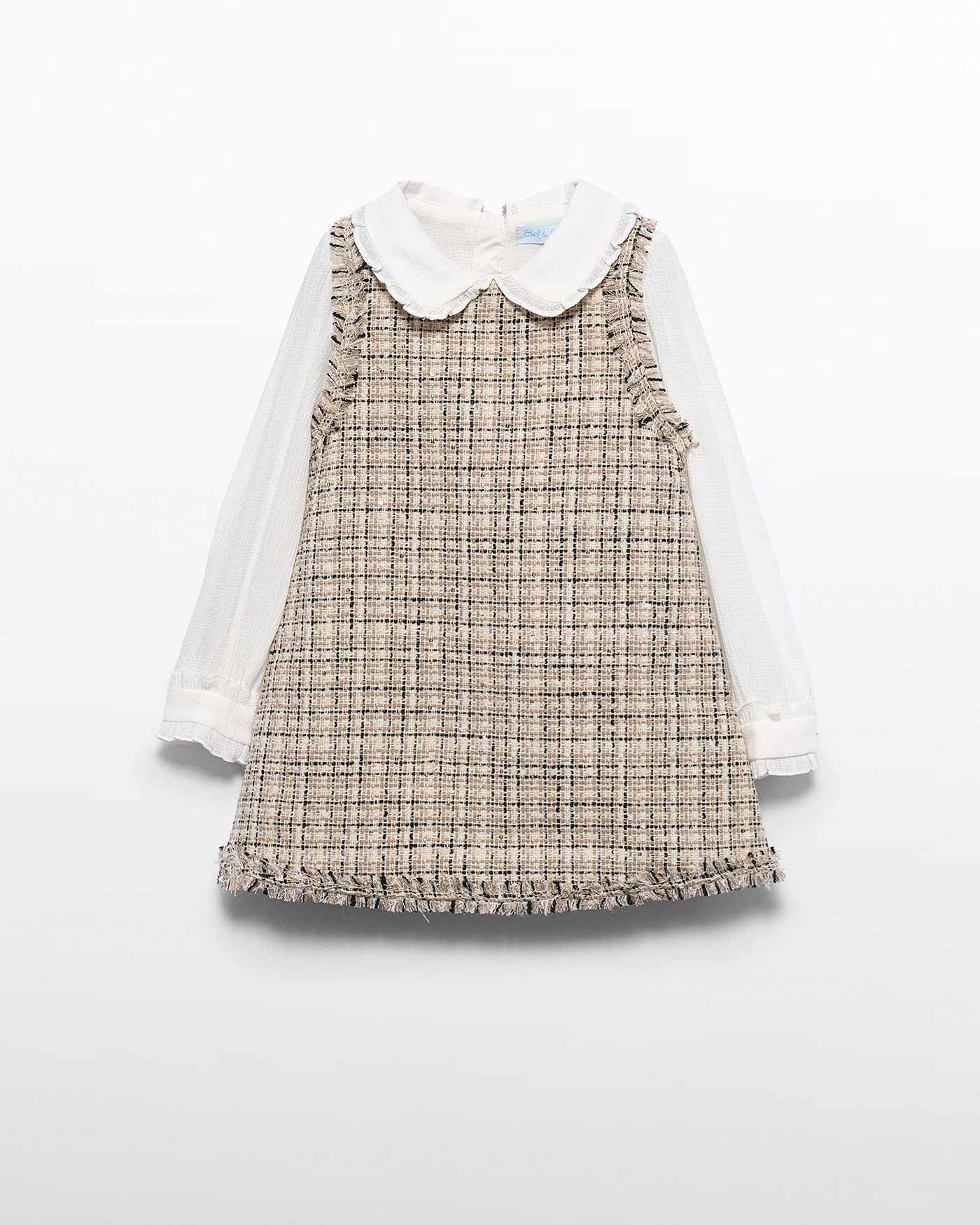 Abel & Lula Girls Tweed Dress