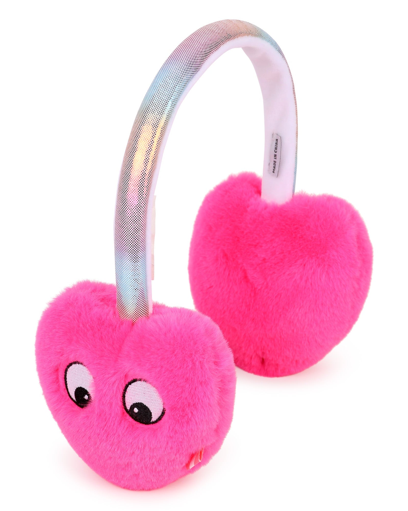 Billie Blush Girls Heart Eyes Earmuffs