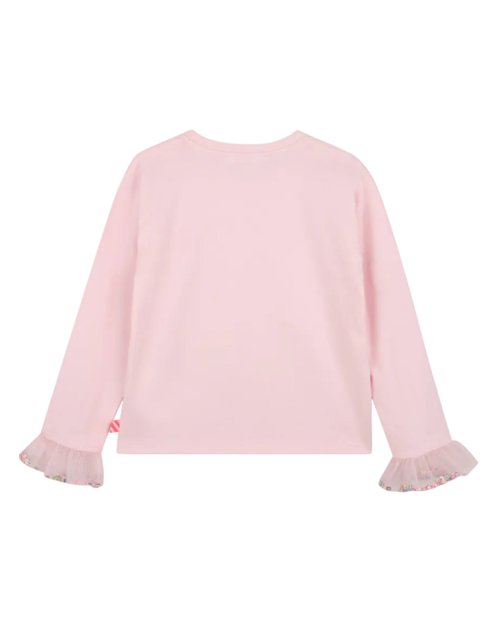 Billie Blush Girls Long Sleeve T-Shirt With Ruffles