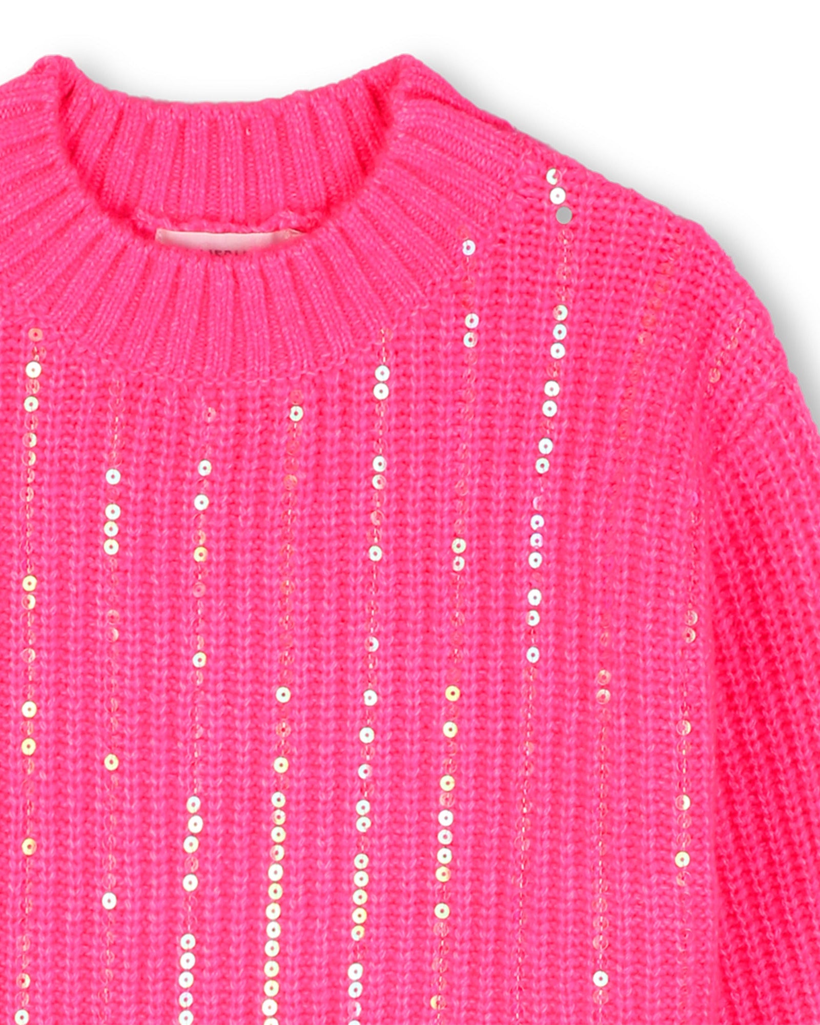 Billie Blush Girls Sequin Sweater
