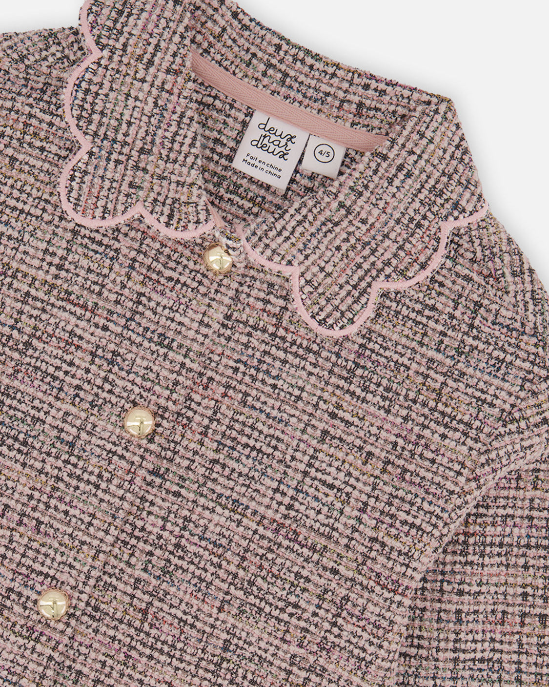 Deux Par Deux Girls Tweed Jacket