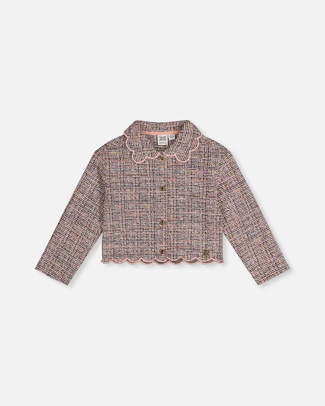 Deux Par Deux Girls Tweed Jacket