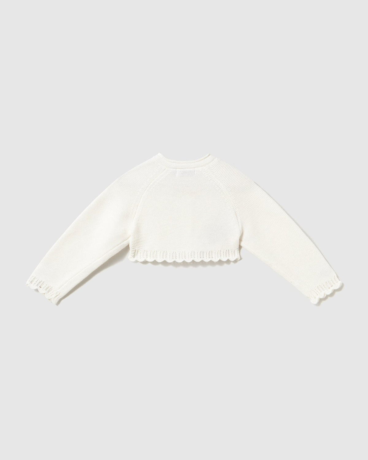 Mayoral Baby Girls Basic Knit Bolero natural