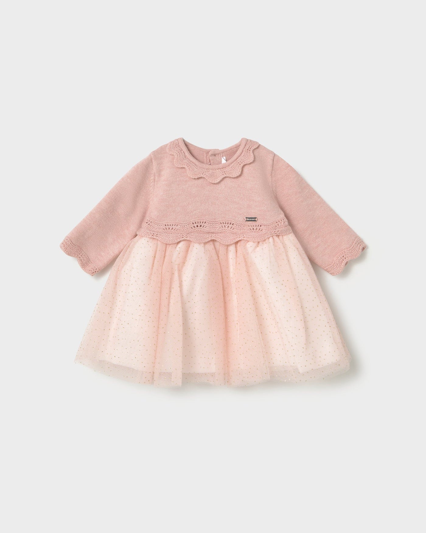 Mayoral Baby Girls Glitter Tulle Dress blush