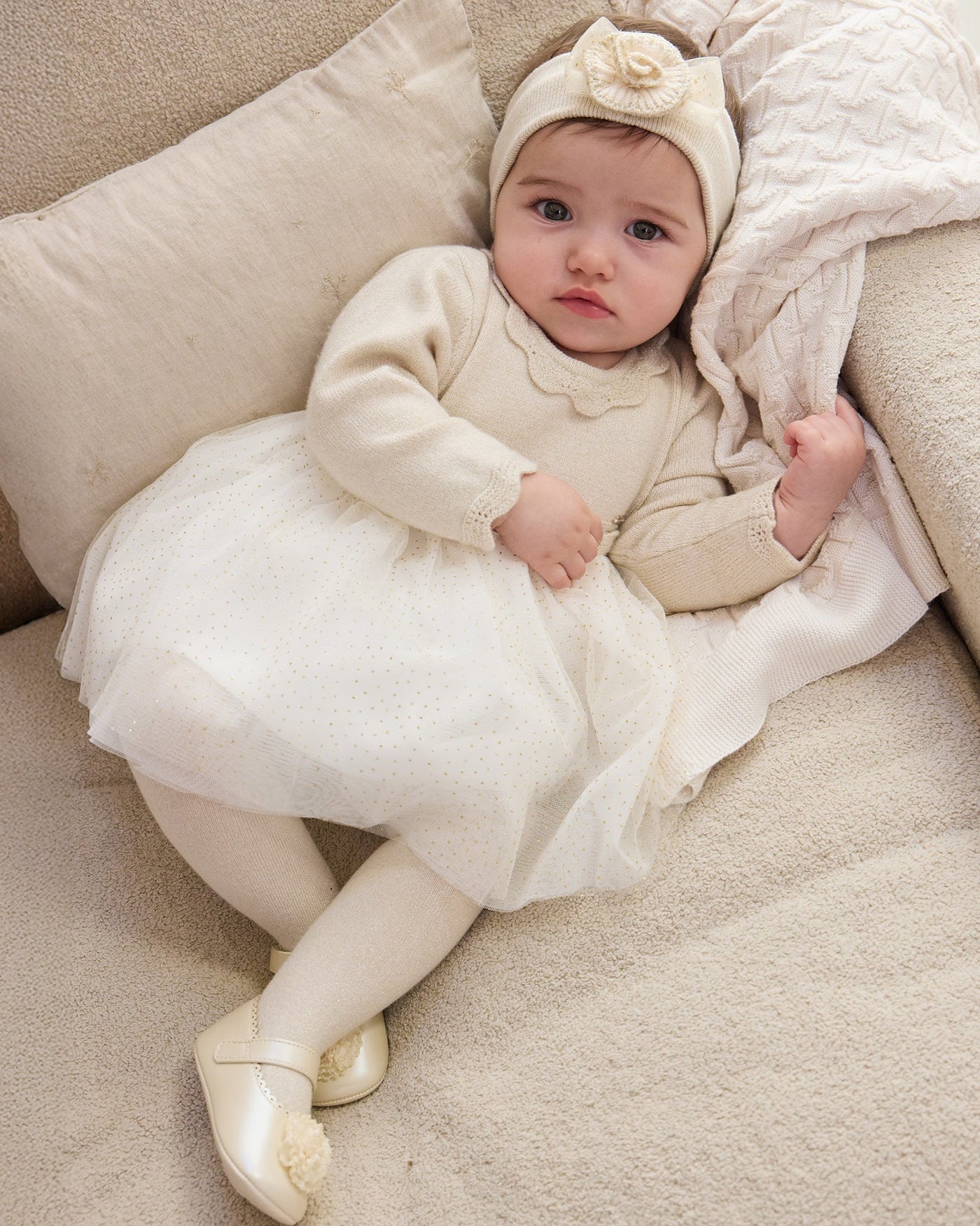 Mayoral Baby Girls Glitter Tulle Dress