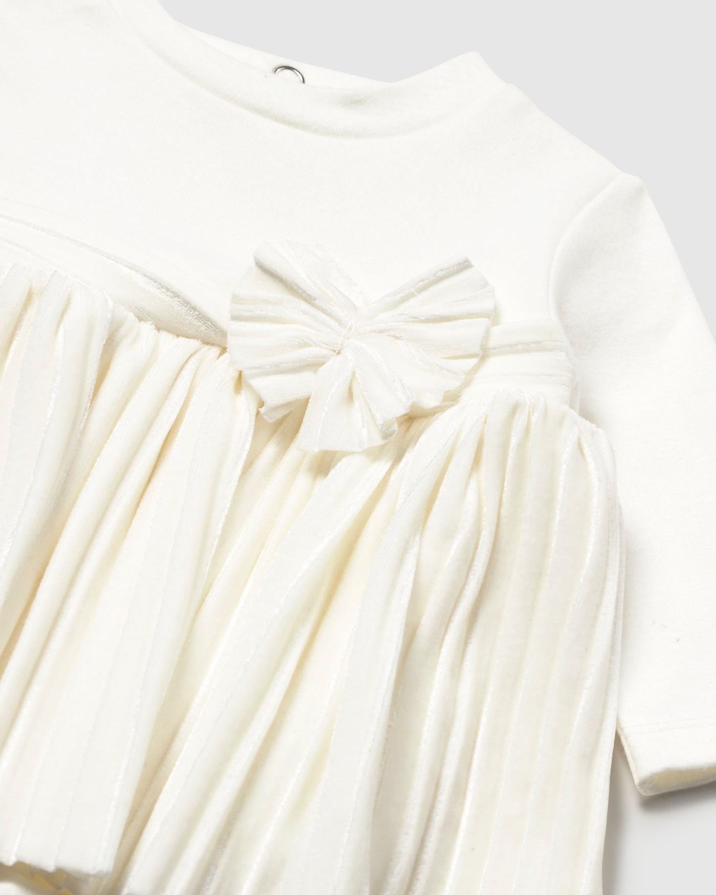 Mayoral Baby Girls Pleated Dress natural
