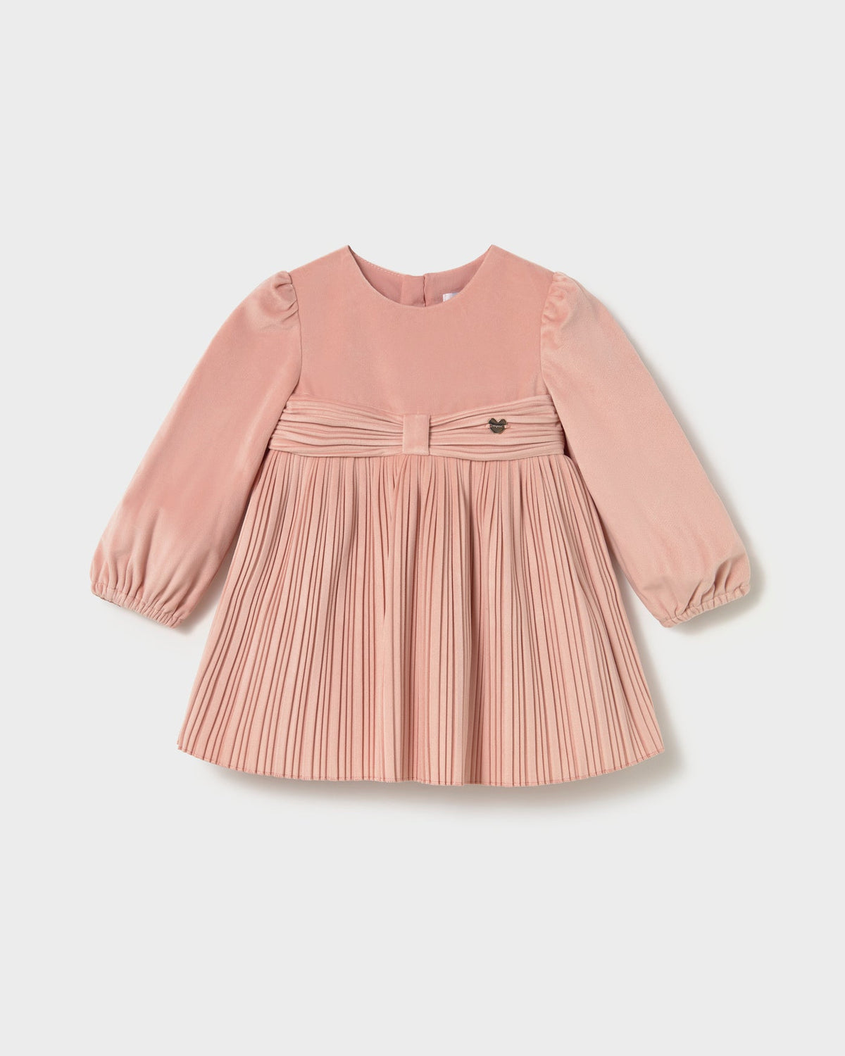 Mayoral Baby Girls Velvet Pleated Dress