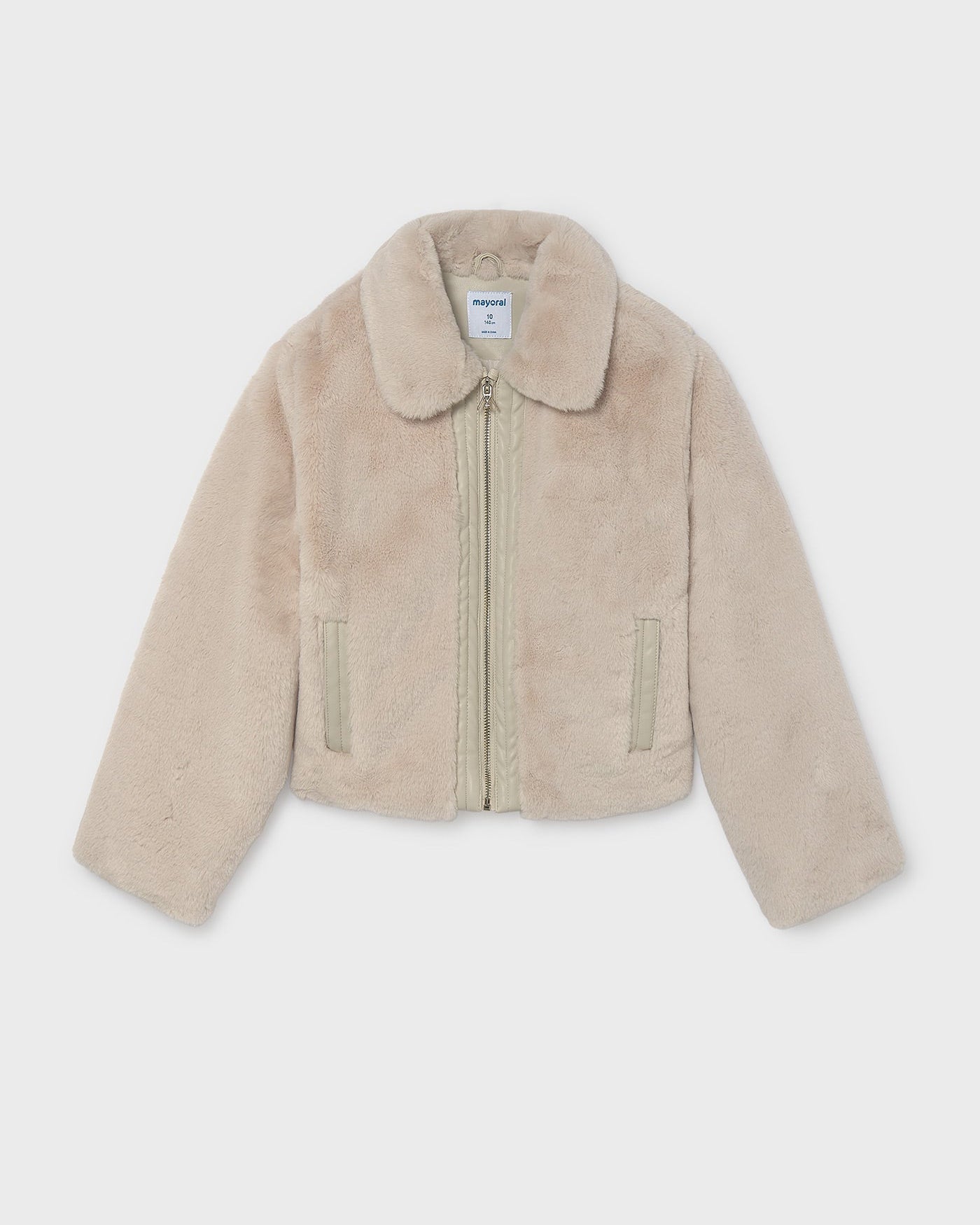 Mayoral Girls Faux Fur Coat