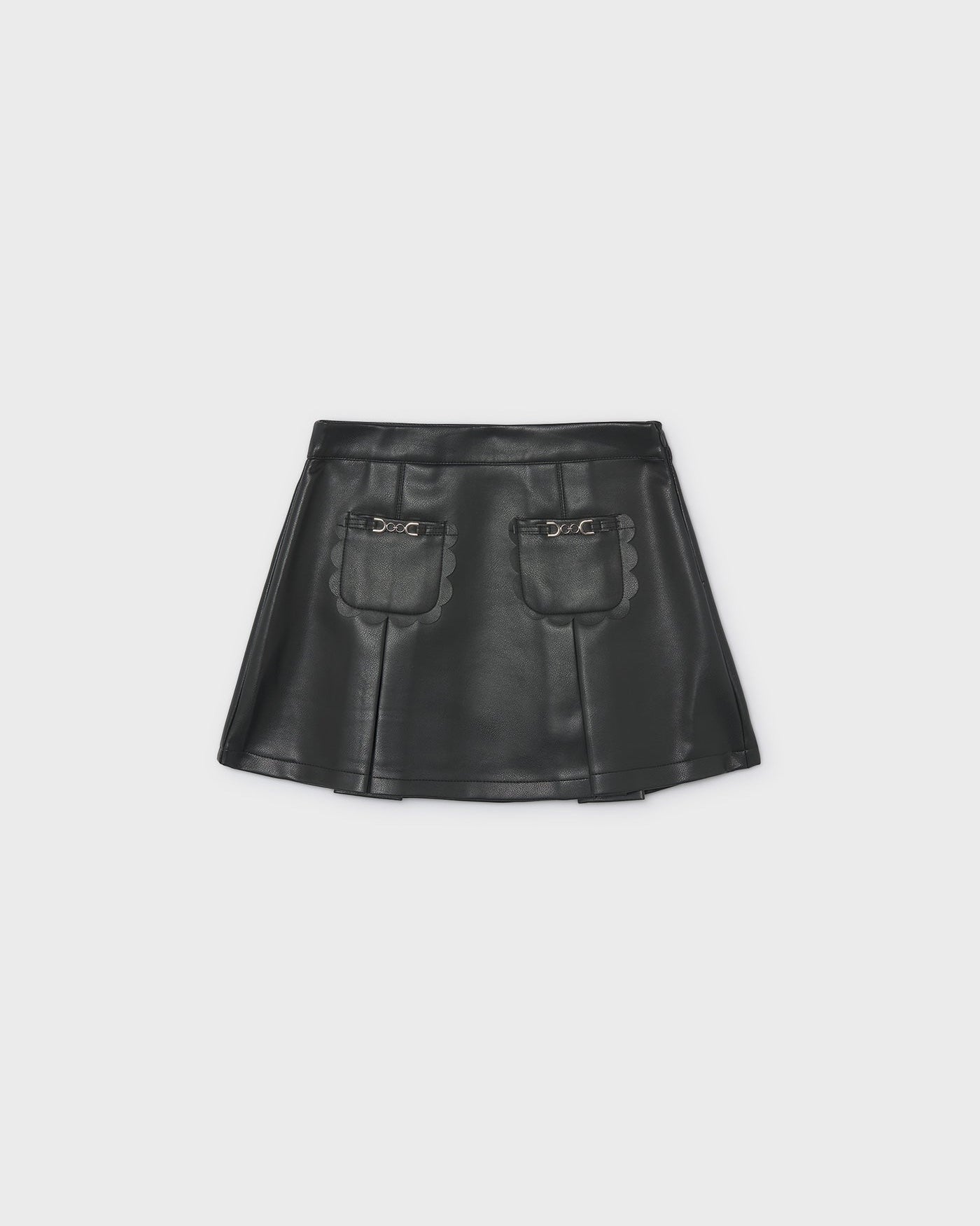 Mayoral Girls Faux Leather Skirt_ 26