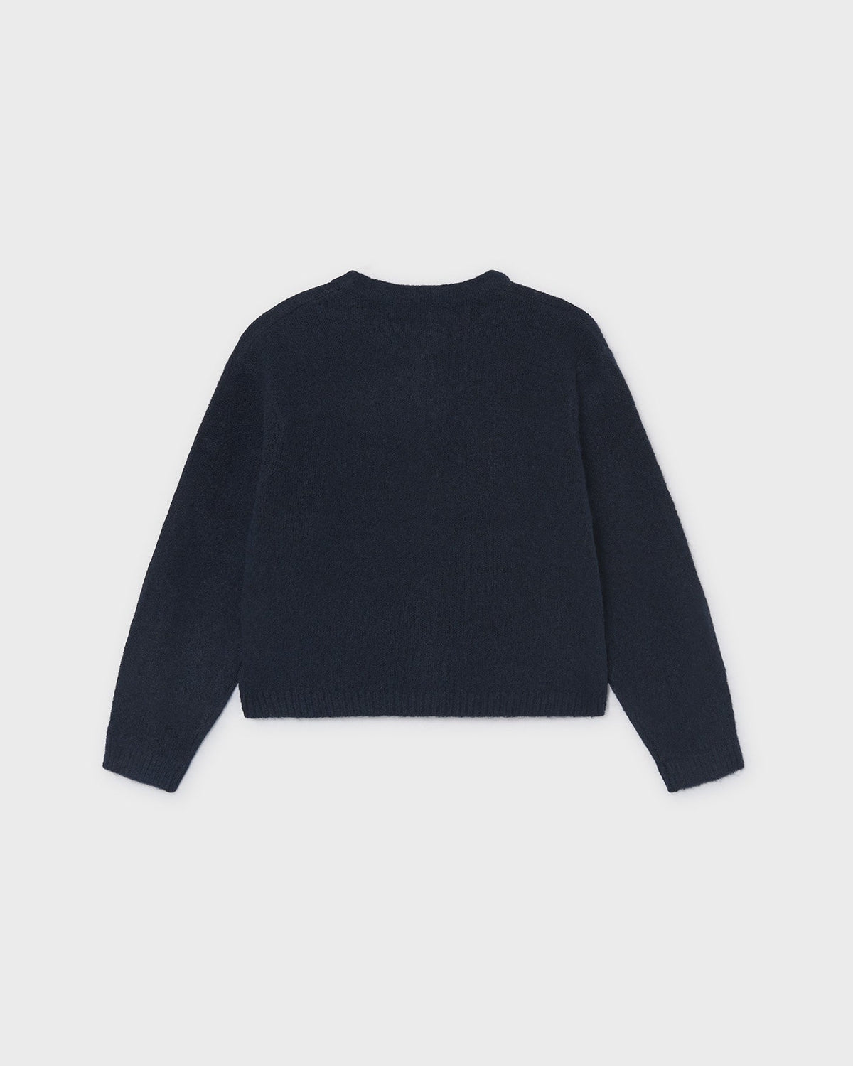 Mayoral Girls Knit Bow Cardigan navy