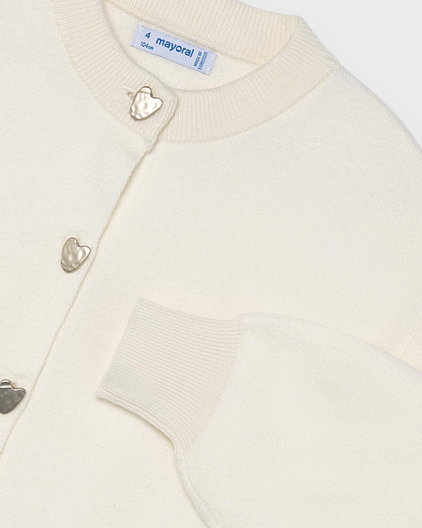Mayoral Girls Knit Heart Cardigan