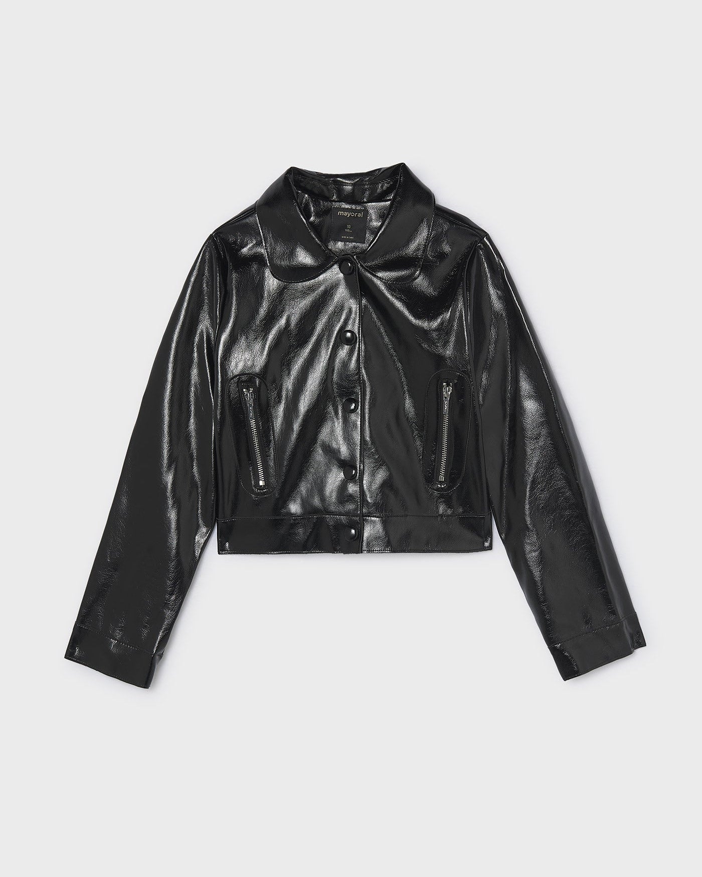 Mayoral Girls Patent Leather Jacket