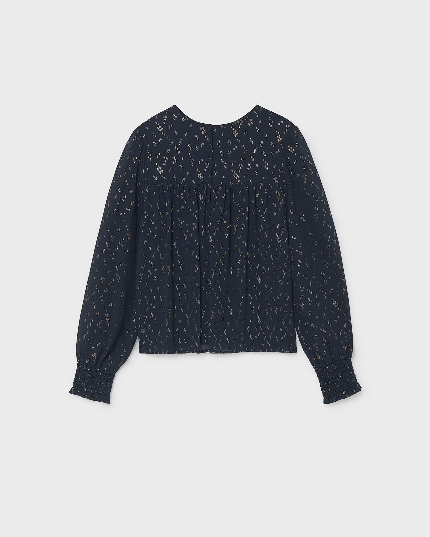 Mayoral Girls Smocked Chiffon Blouse