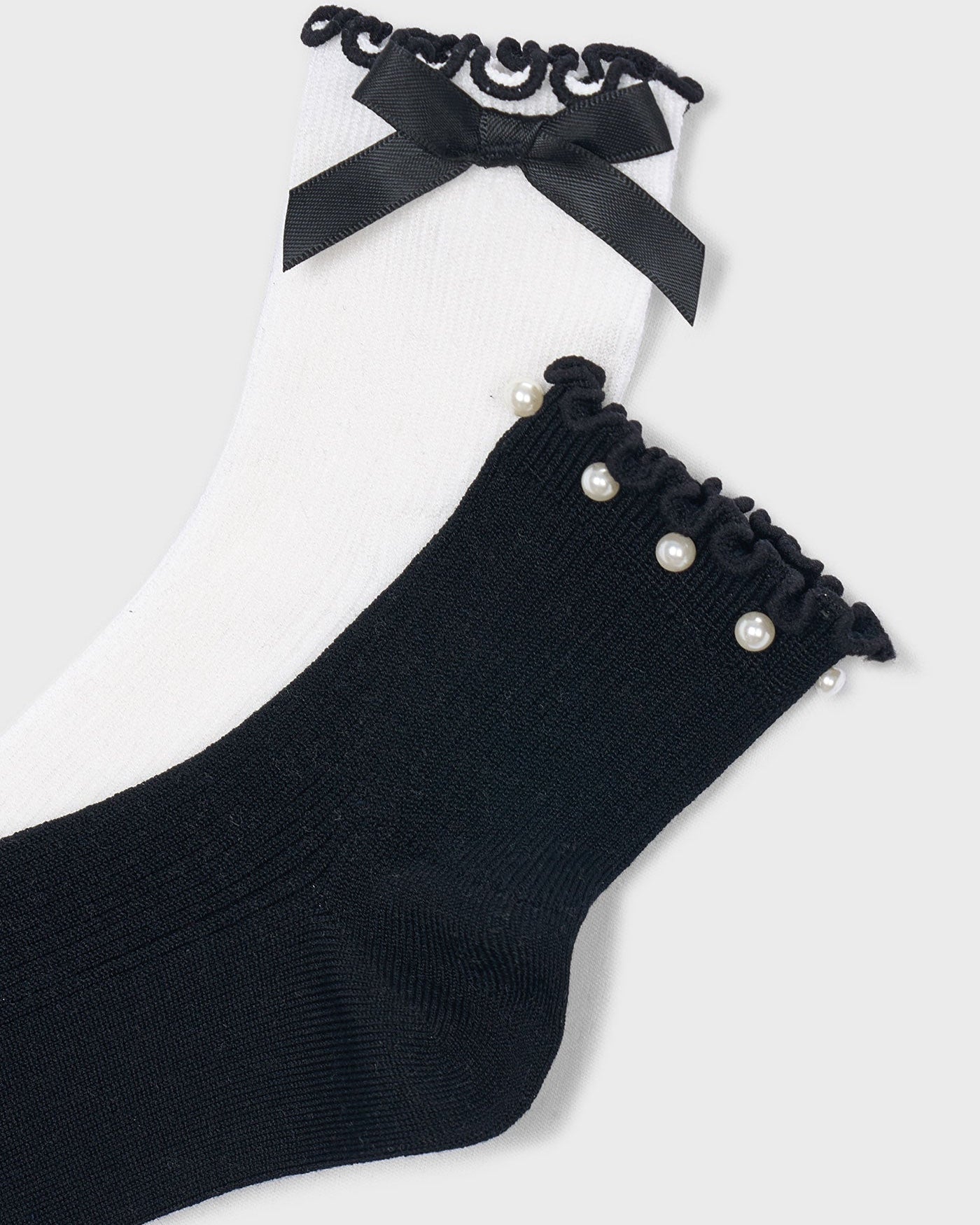 Mayoral Girls Two Pack Bow Socks