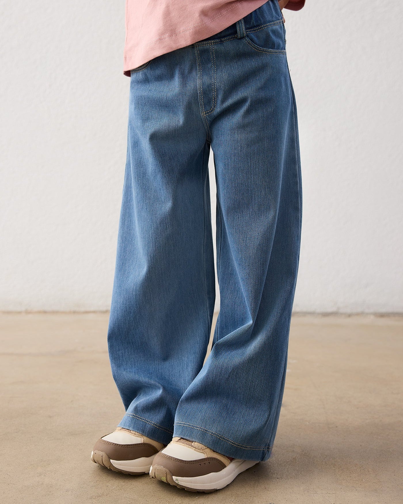 Mayoral girls Wide Leg Pull On Jeans
