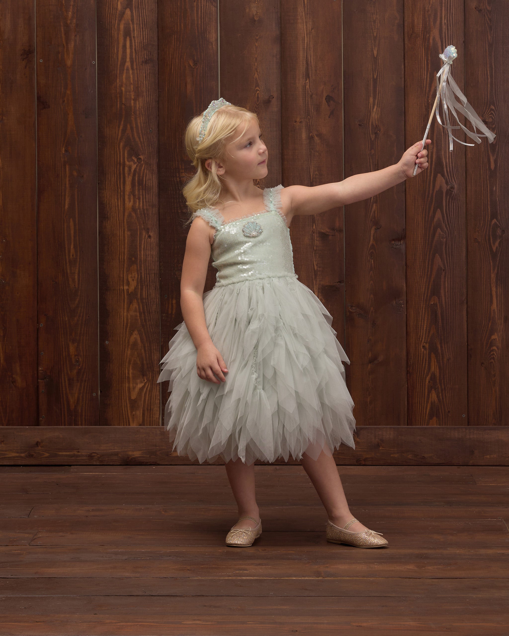 Noralee Girls Mermaid Crown & Wand Set