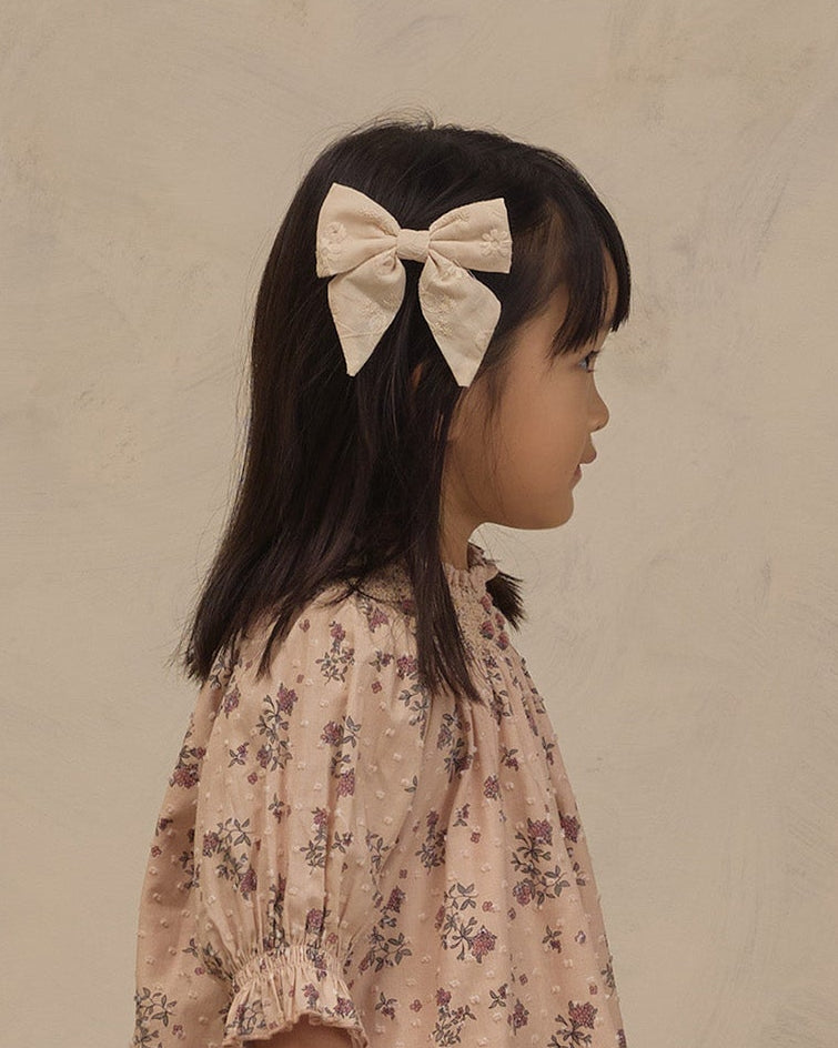 Noralee Norah Embroidered Floral Bow
