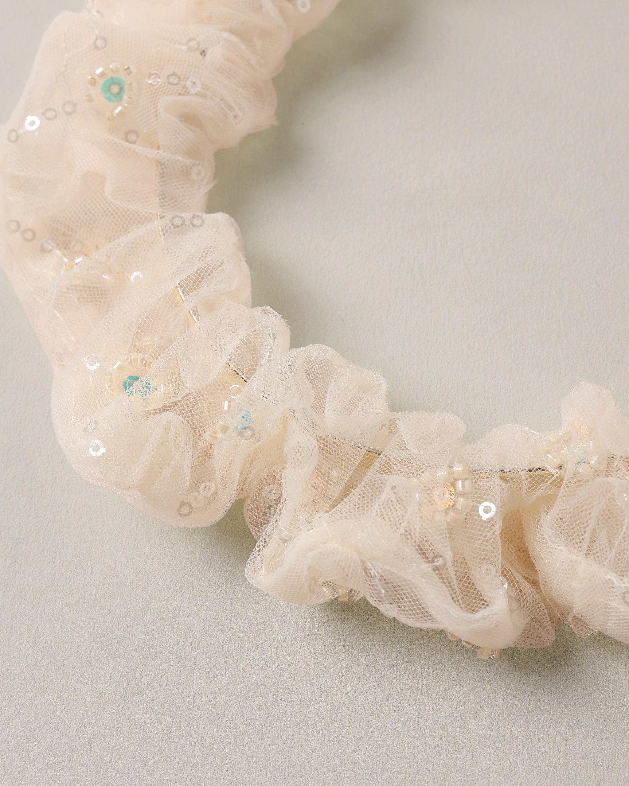 Noralee Sequin & Tulle Gathered Headband