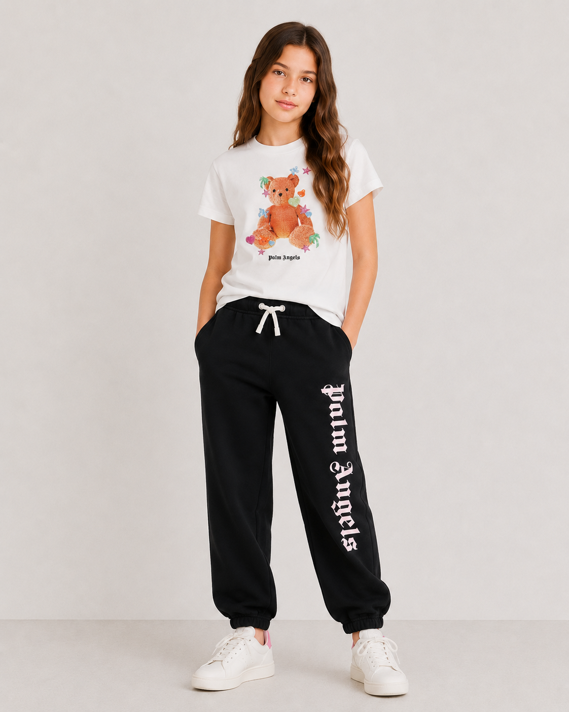 Palm Angels Girls Bear T-Shirt_ PGAA002-JER006