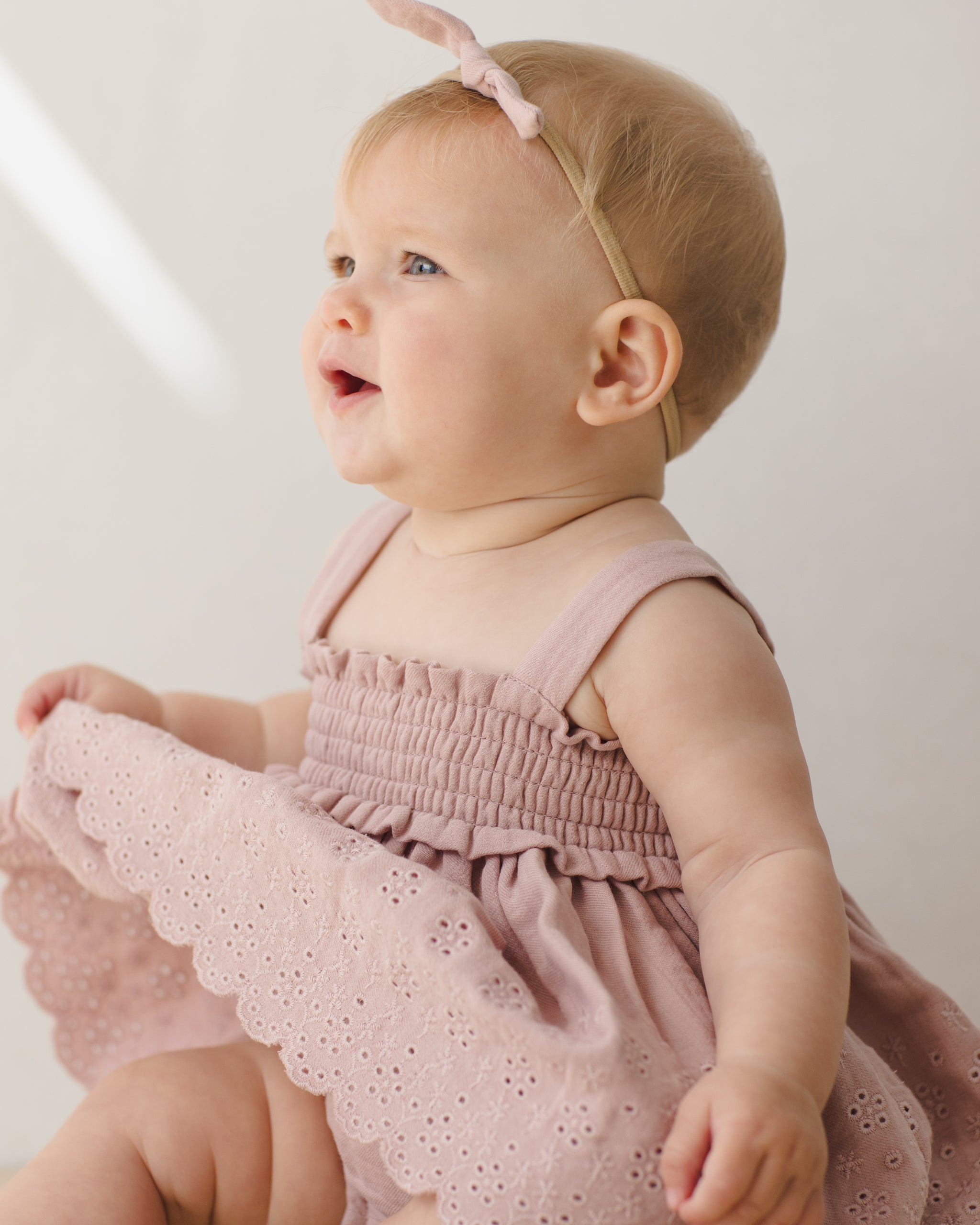 Quincy Mae Baby Smocked Top + Bloomer Set_ QM326BOON