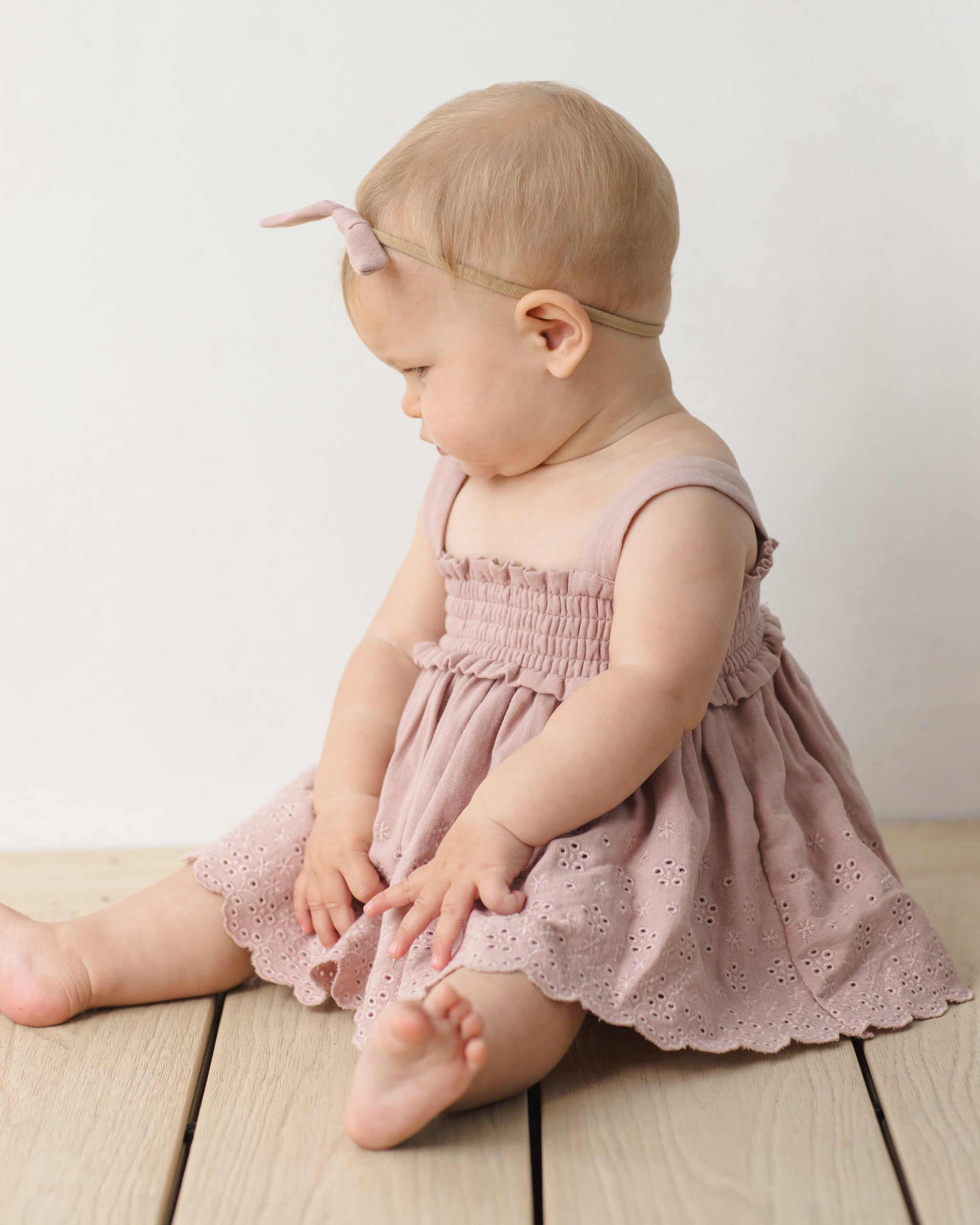 Quincy Mae Baby Smocked Top + Bloomer Set_ QM326BOON