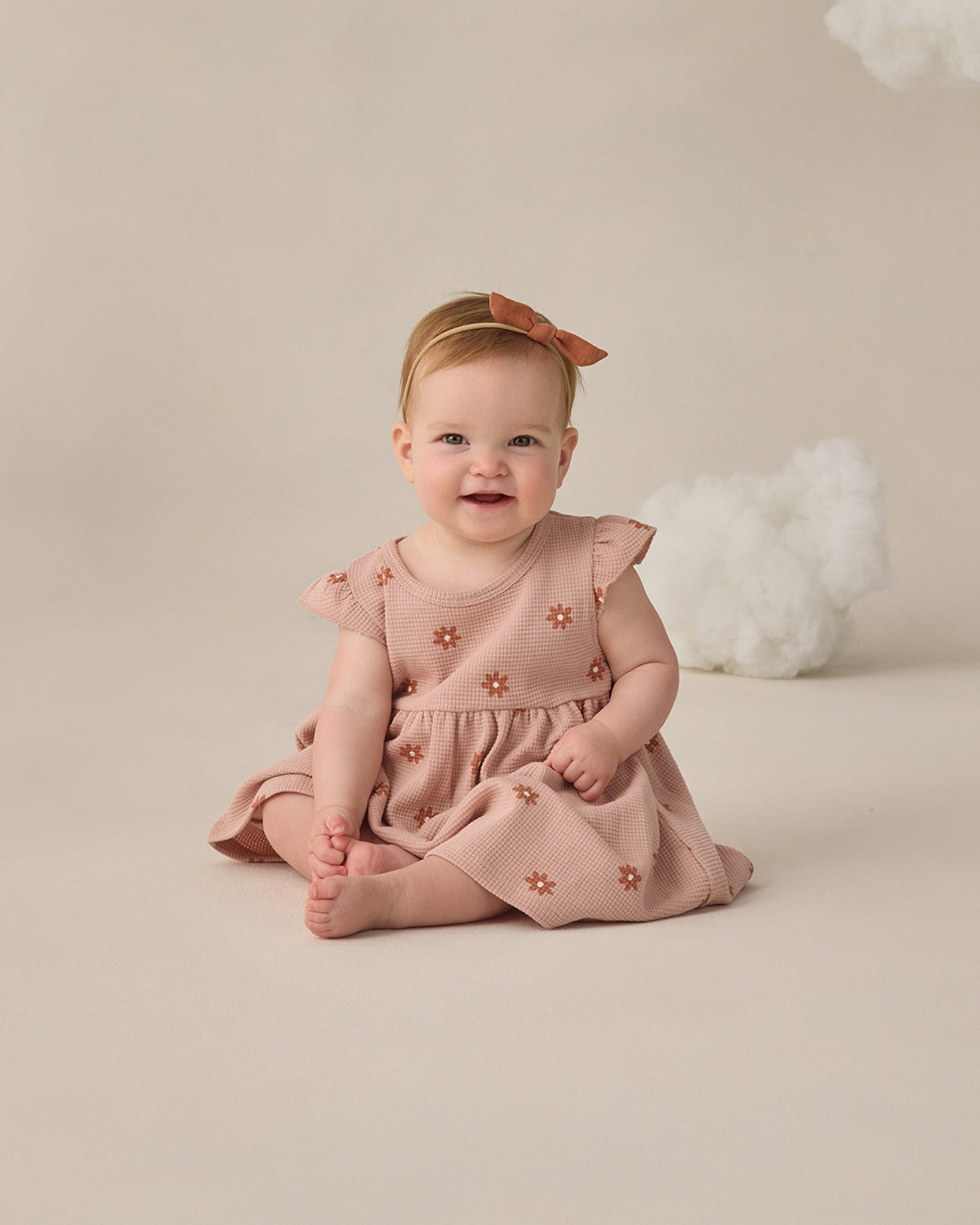 Quincy Mae Baby Girls Flutter Sleeve Dress_ QM288BLSE