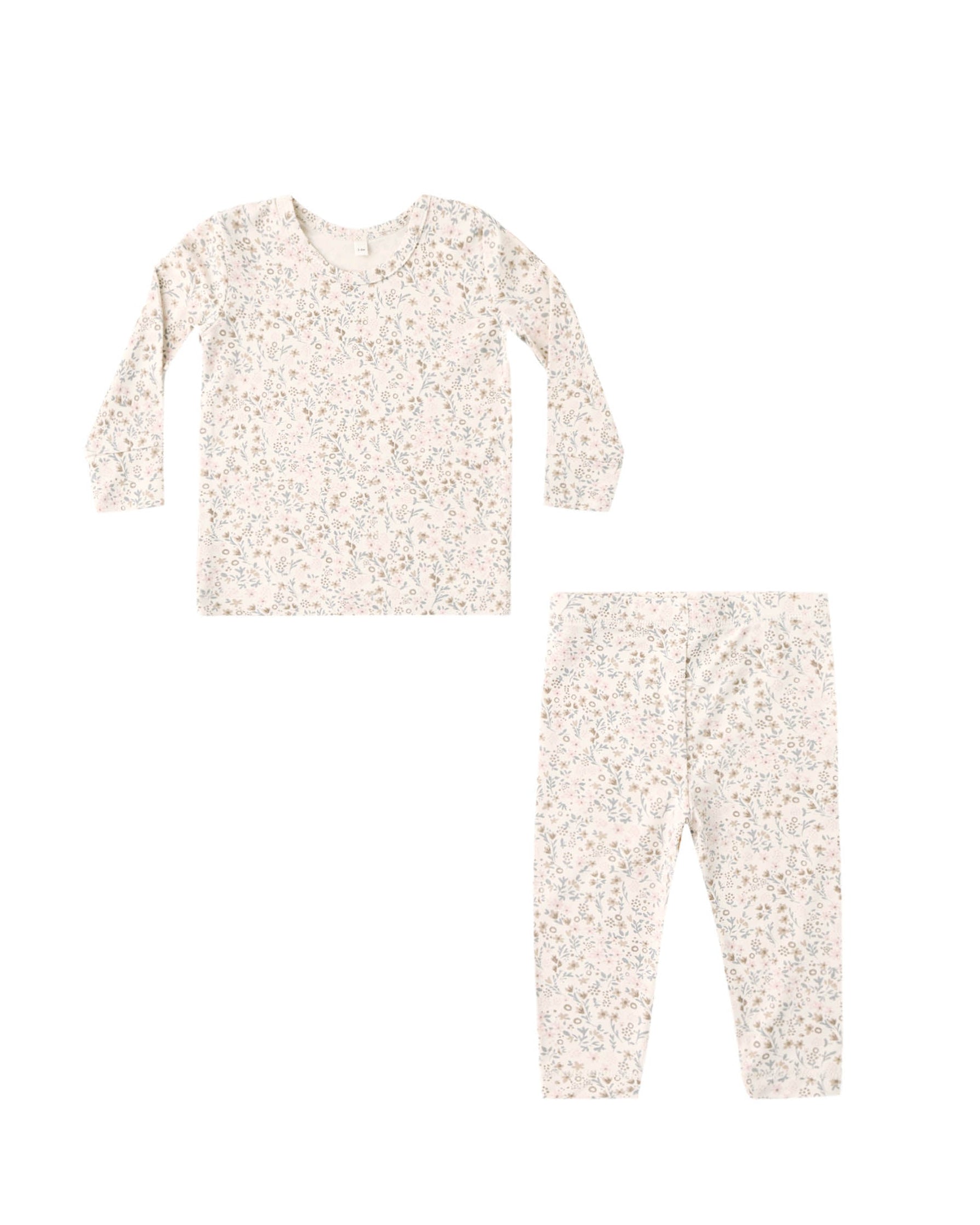 Quincy Mae Baby Girls Bamboo Pajama Set