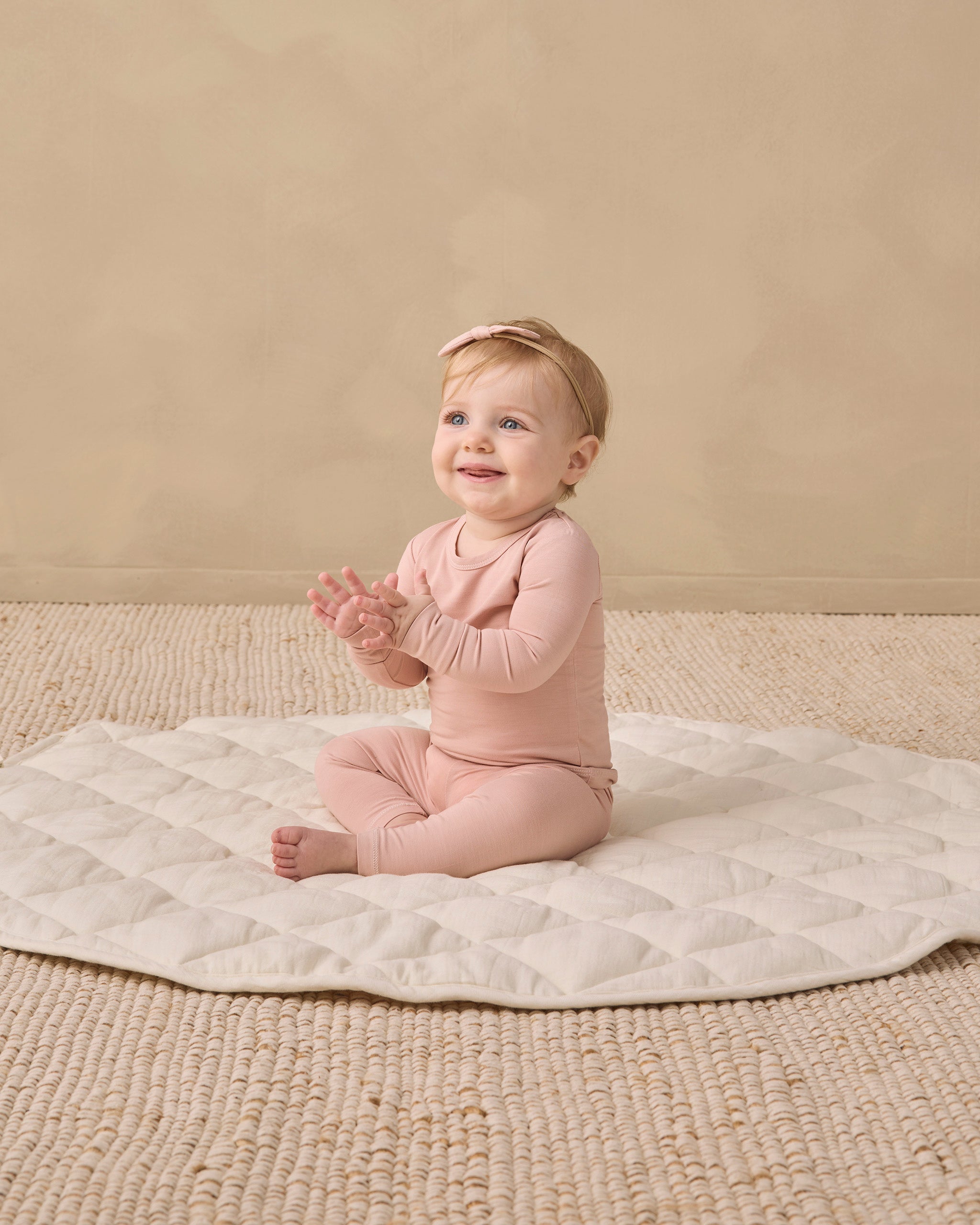 Quincy Mae Baby Girls Bamboo Pajama Set
