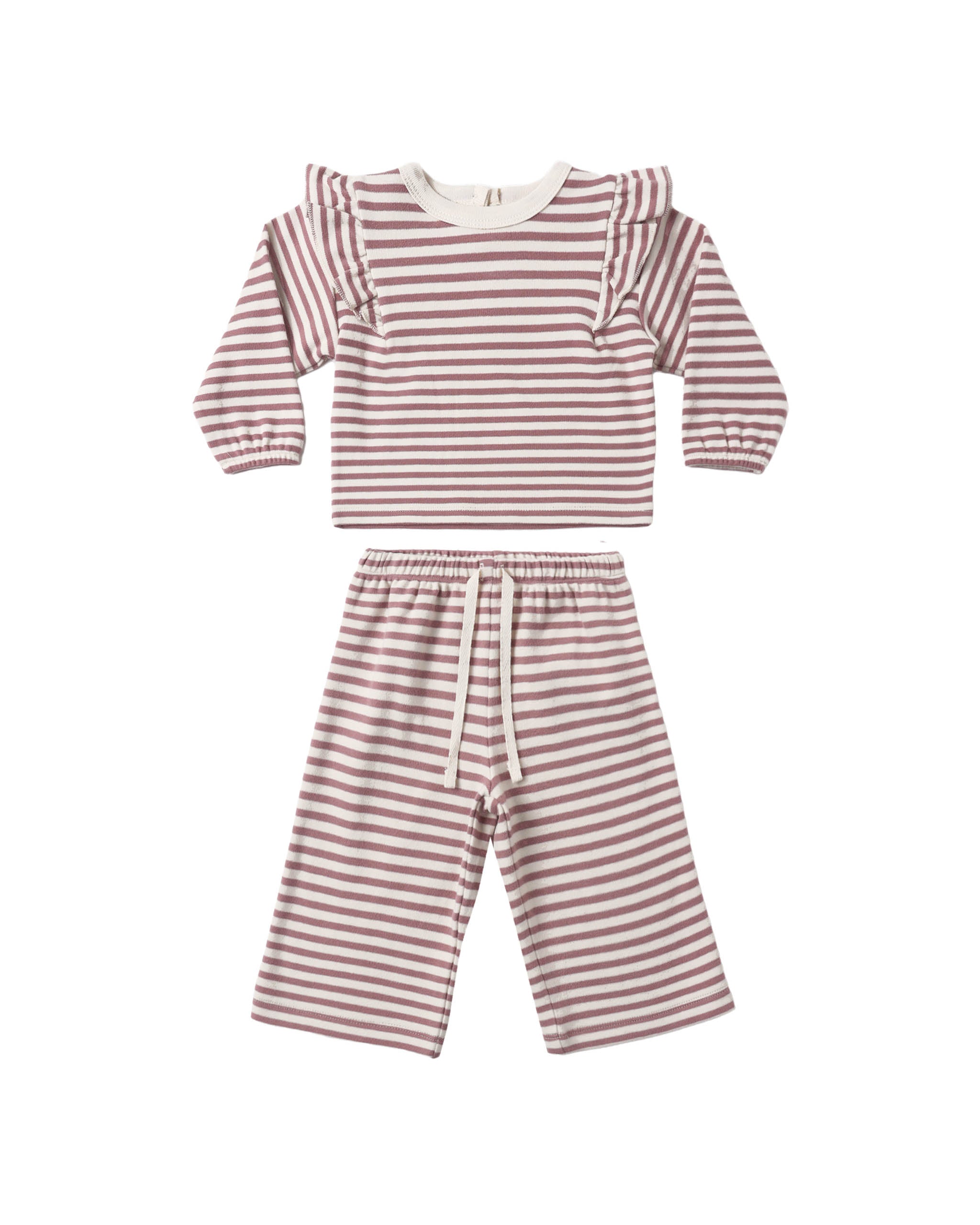 Quincy Mae Baby Girls Ruffle Striped Set