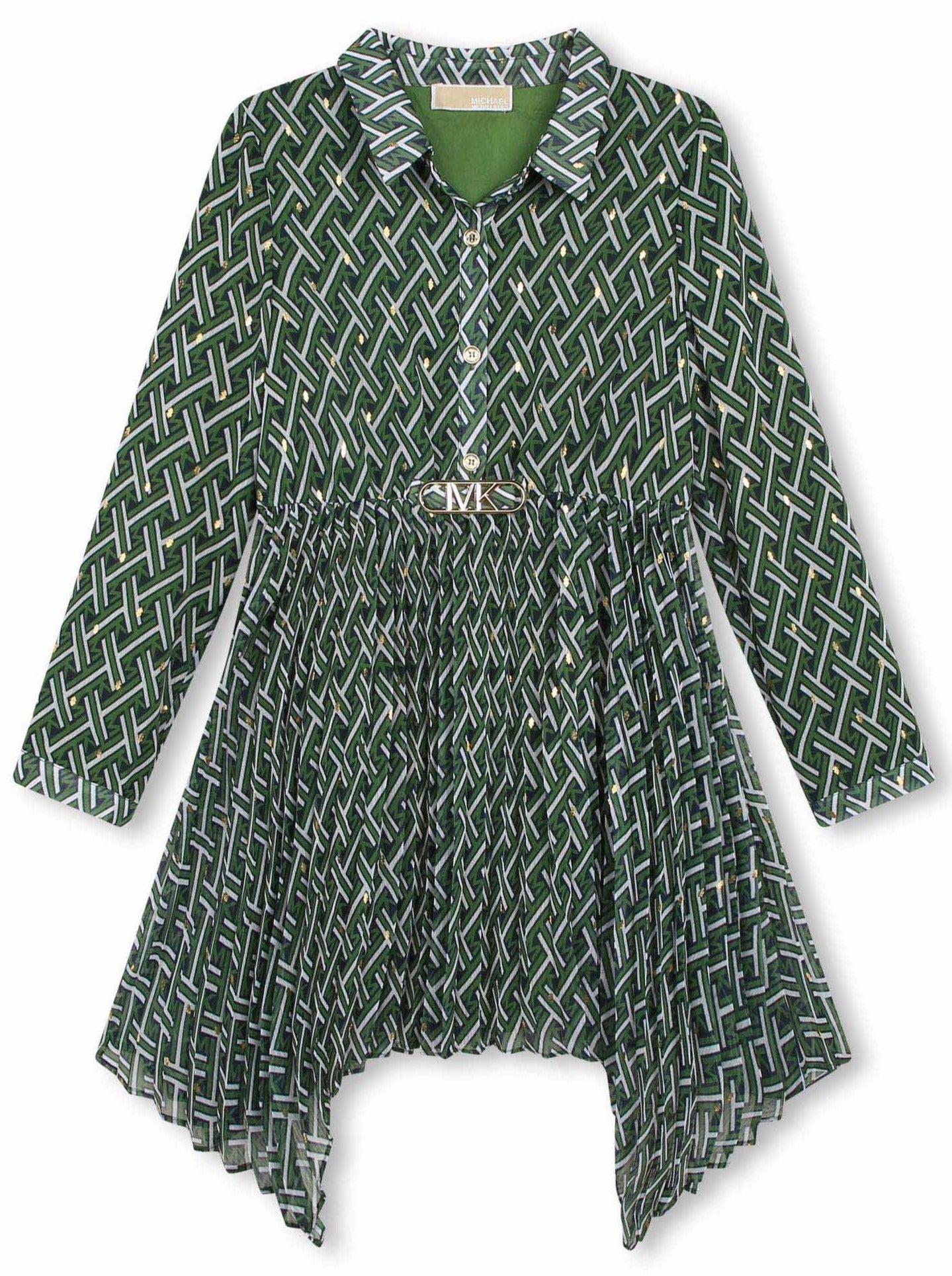 Michael kors shirt store dress green