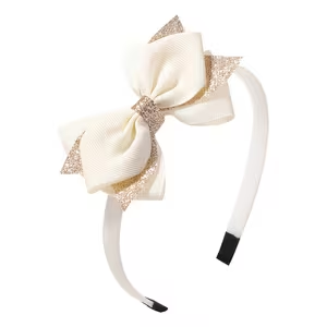 Rosie Glitter Bow Headband