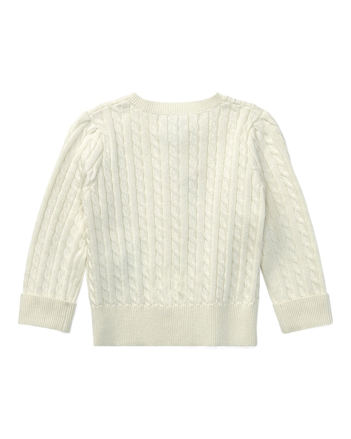 Ralph Lauren Baby Girls Cotton Cable-Knit Cardigan