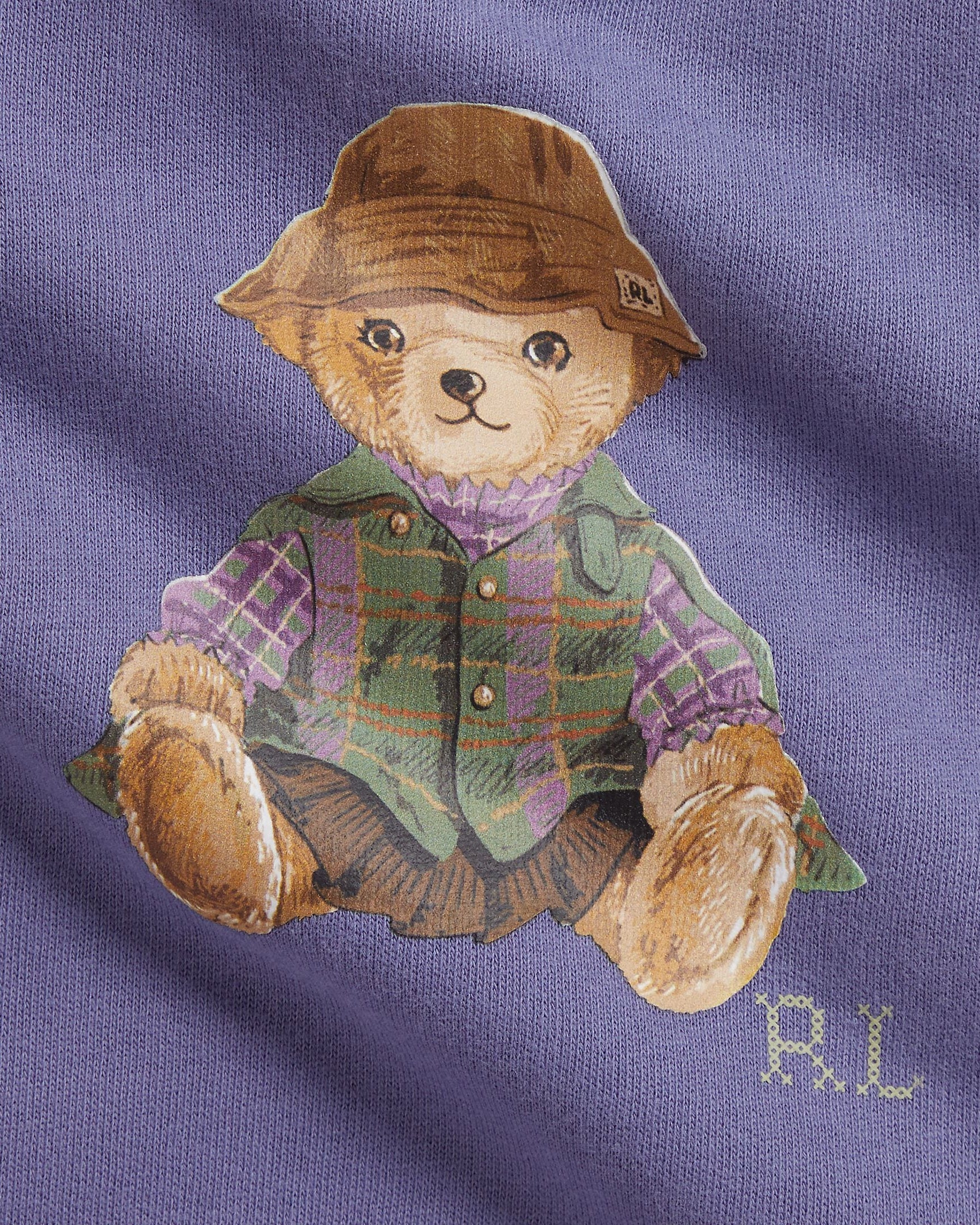Ralph Lauren Baby Girls Polo Bear Fleece Coverall
