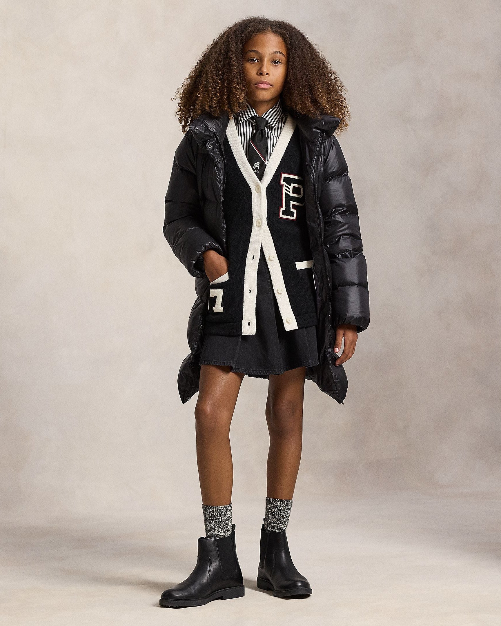 Ralph Lauren Girls Celia Down Long Jacket