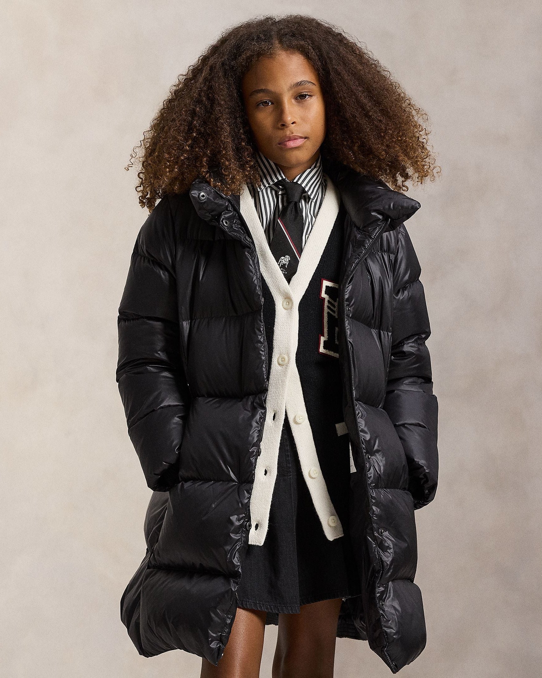 Ralph Lauren Girls Celia Down Long Jacket