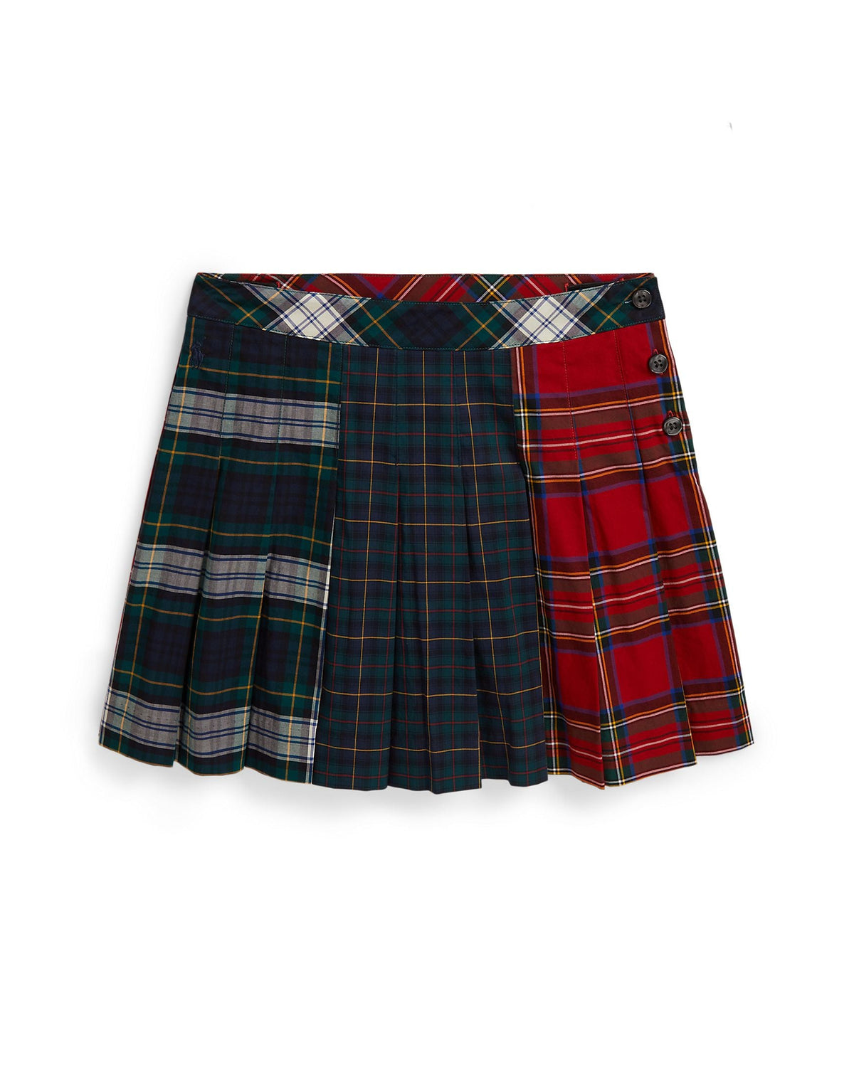 Ralph Lauren Girls Poplin Plaid Skirt