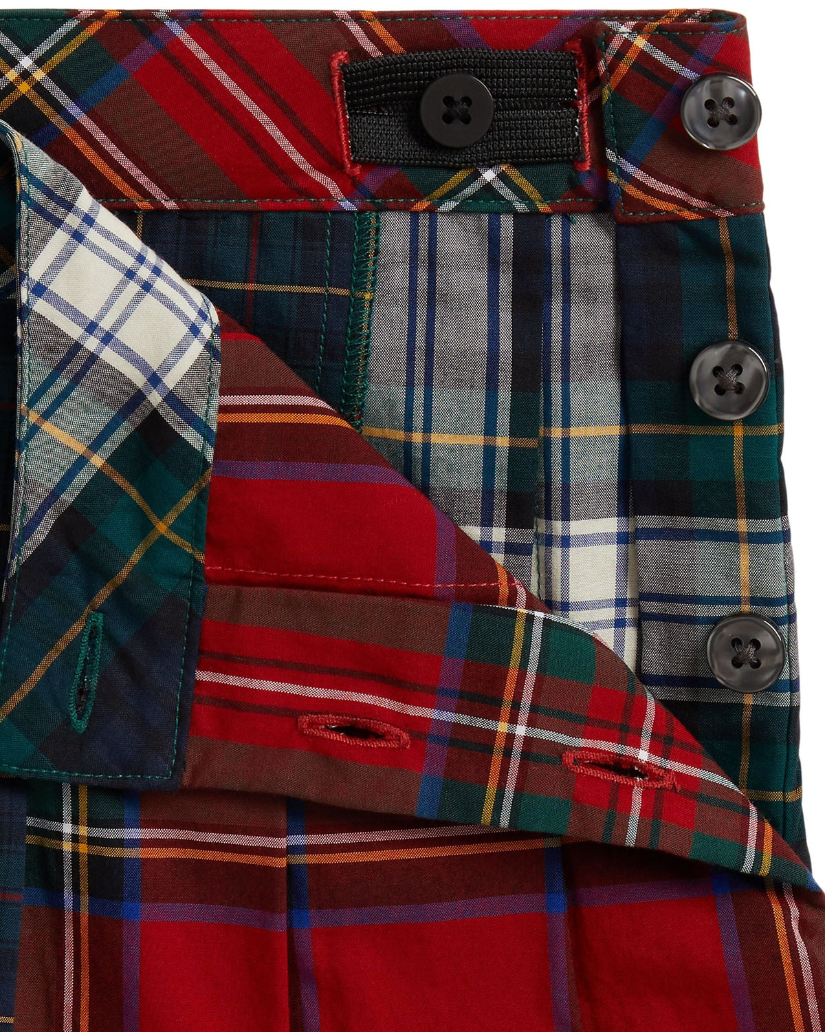 Ralph Lauren Girls Poplin Plaid Skirt
