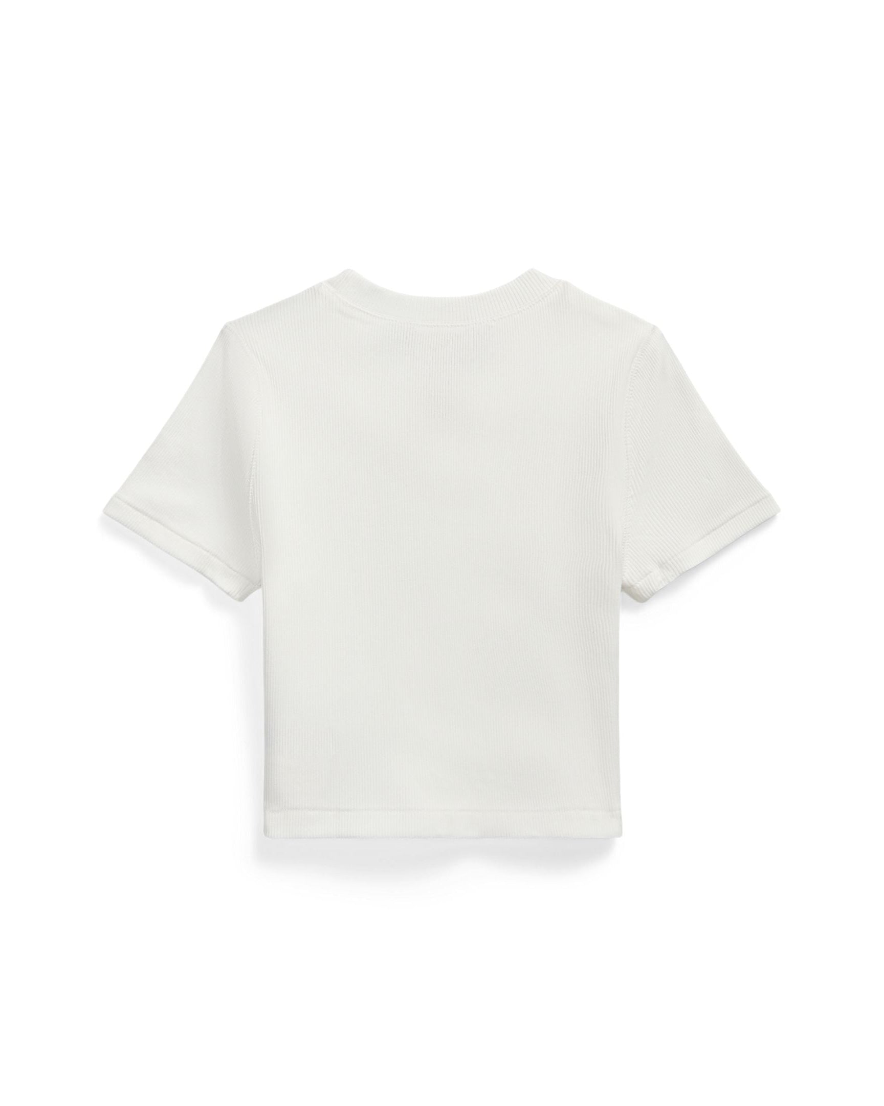 Ralph Lauren Girls Ribbed Boxy Tee